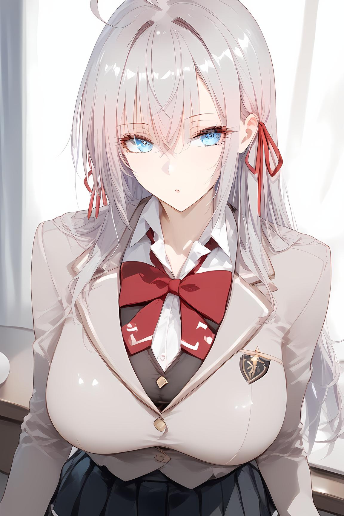 Cô Gái Anime Tạo Bởi AI - [2D] 玛利亚·米哈伊罗夫纳·九条 - Cô Nàng Quân Đội Tóc Vàng, Ngực Lớn, Lạnh Lùng, 65P
