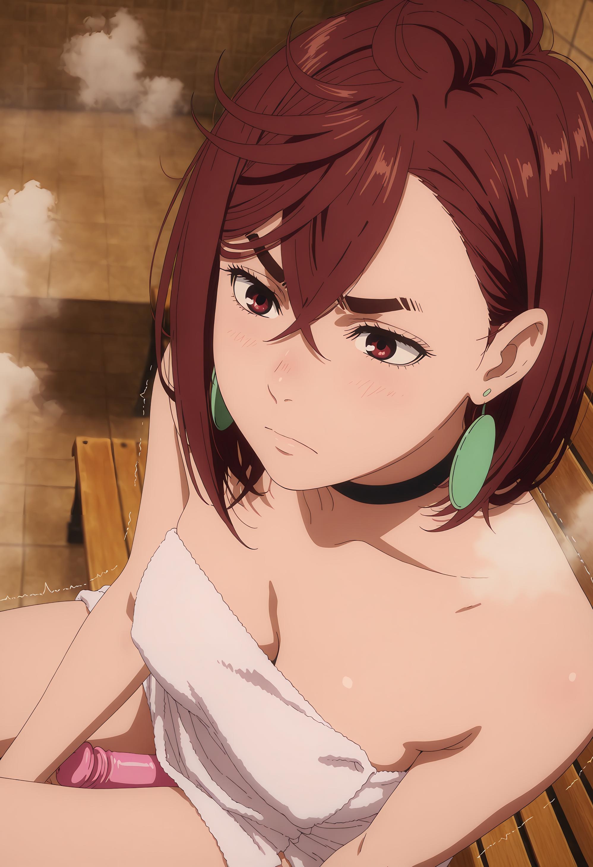 AI生成アニメ少女 - [2D] 绫濑桃 Momo Ayase (ダンダダン) 元気な短髪巨乳少女 校服破れ黒ストッキング 極致肉感無修正 86P