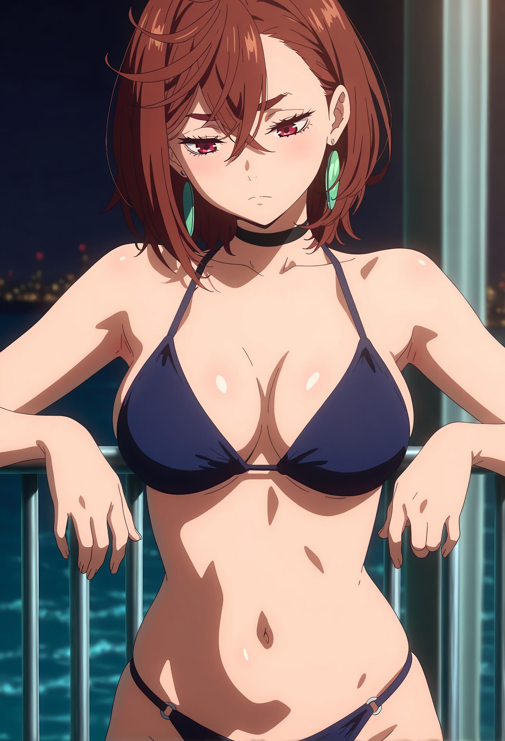 'Anime Girl Tạo Bởi AI - [2D] 绫濑桃 Momo Ayase (Dandadan) Cô Gái Ngực Lớn Tóc Ngắn Trong Đồng Phục Xé Rách Đen, Cảm Giác Tuyệt Đỉnh 86P'