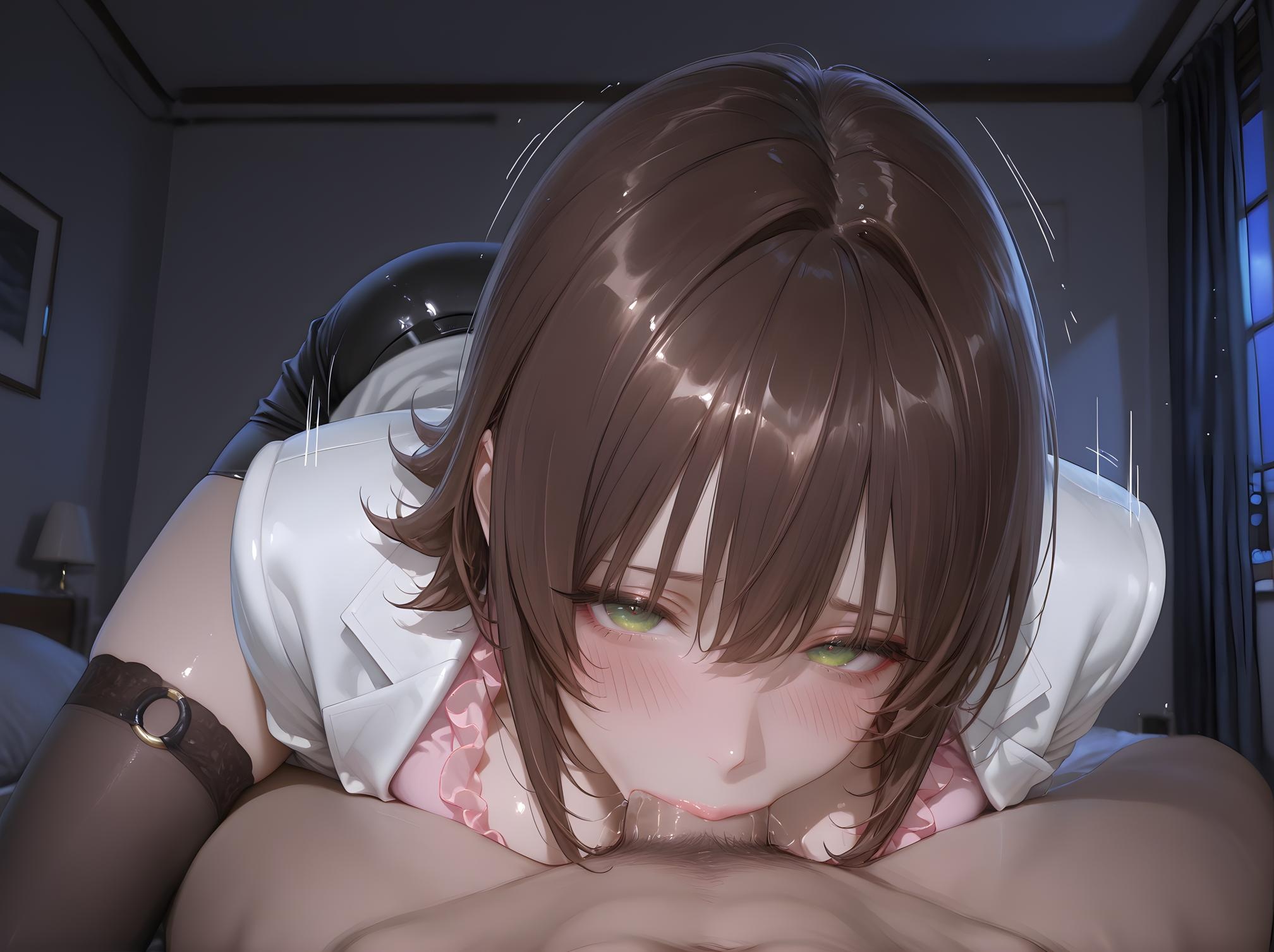 'Anime Girl Tạo Ra Bằng AI - [3D] 御门凉子 Ryoko Mimori Nữ Giáo Viên Mặc Kính Tóc Đen Ngực Lớn, Đồ Lót Đen, Không Chỉnh Sửa 165P'
