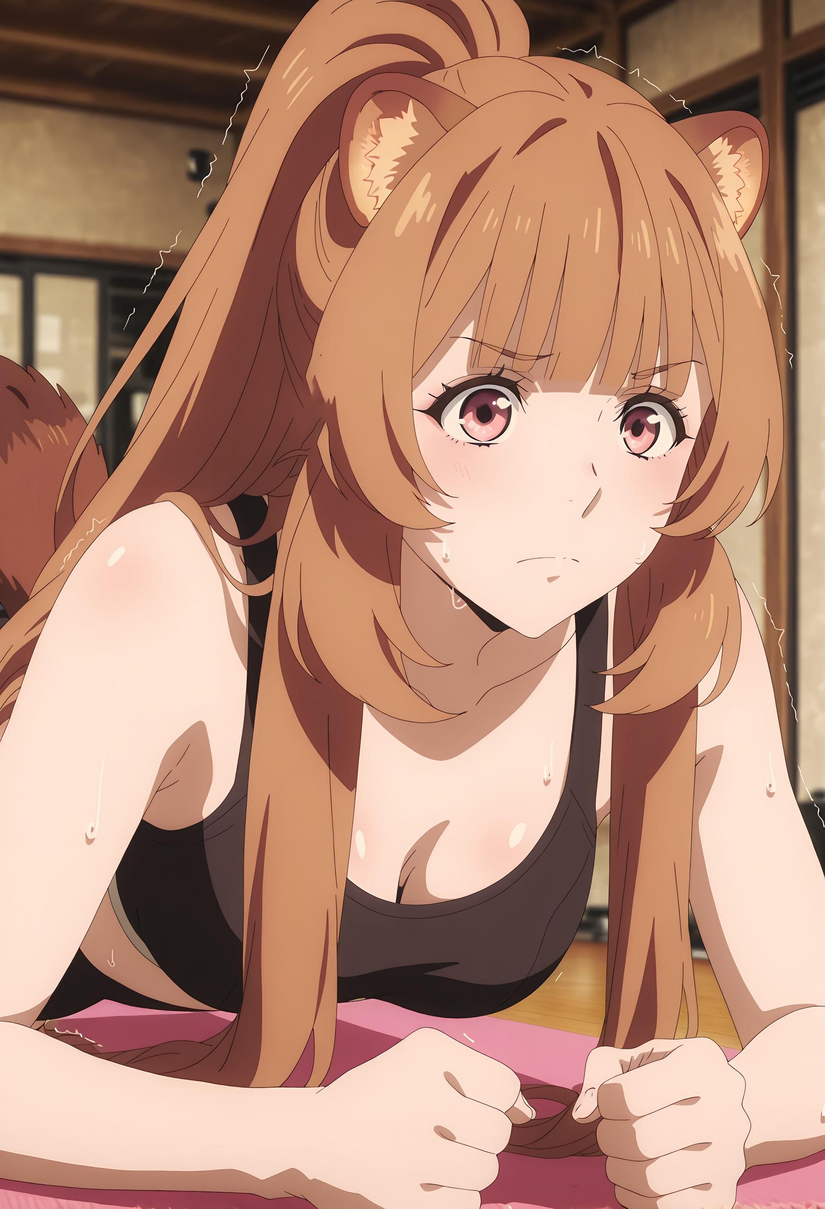 Cô Gái Anime Tạo Bởi AI - [2D] 拉芙塔莉雅 Raphtalia (盾之勇者成名录) Nô Lệ Gái Khổng Lồ Tóc Nâu, Tai Thú, Ngực Khủng, Đuôi Quấn Quanh, Không Chỉnh Sửa 189P