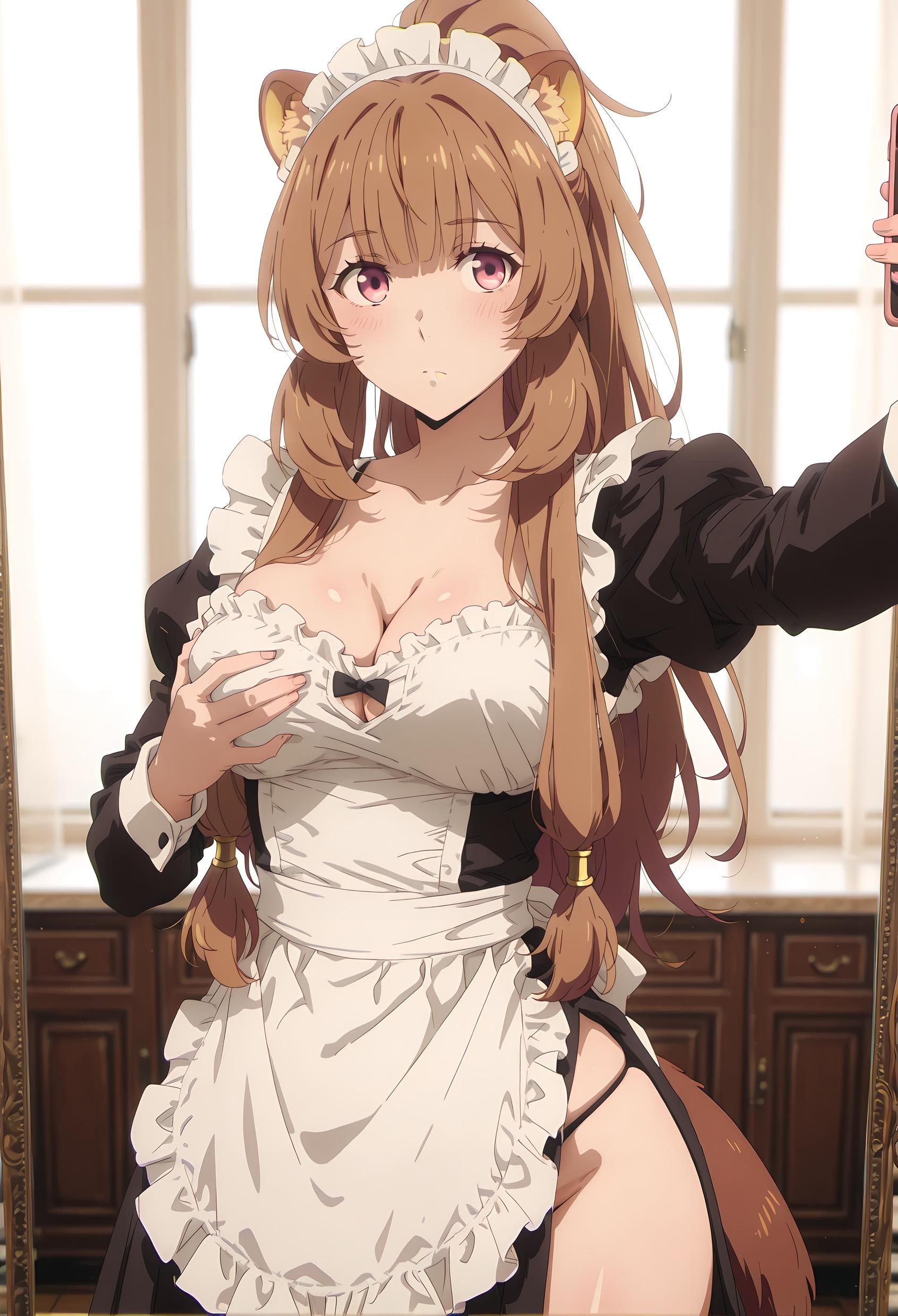 AI生成アニメ少女 - [2D] 拉芙塔莉雅 (盾の勇者の成り上がり) 茶髪獣耳巨乳奴隷少女 黒スト開脚尾巴絡み肉感無修正 189P