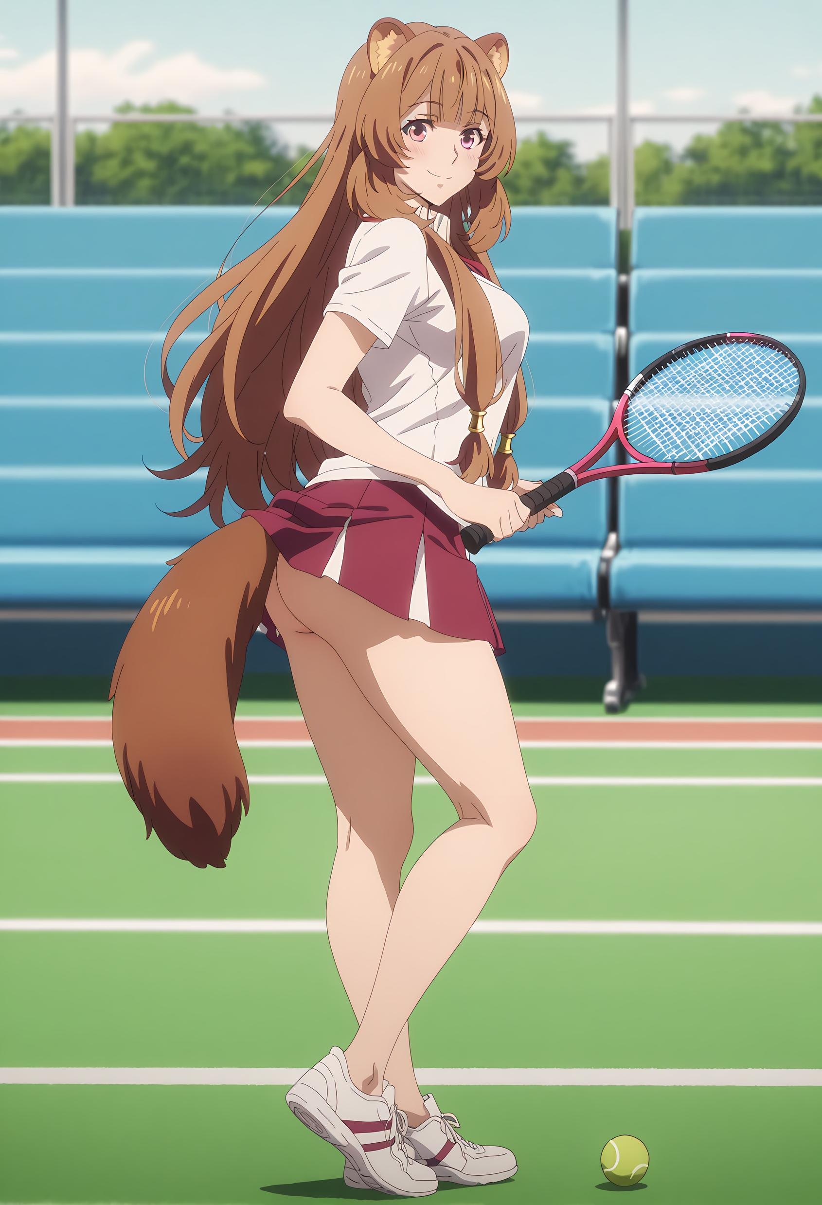 สาวอนิเมะ AI - [2D] ราฟทาเลีย (盾之勇者成名录) สาวทาสหูสัตว์ผมสีน้ำตาล ขายาวเปิดเป้า 189P