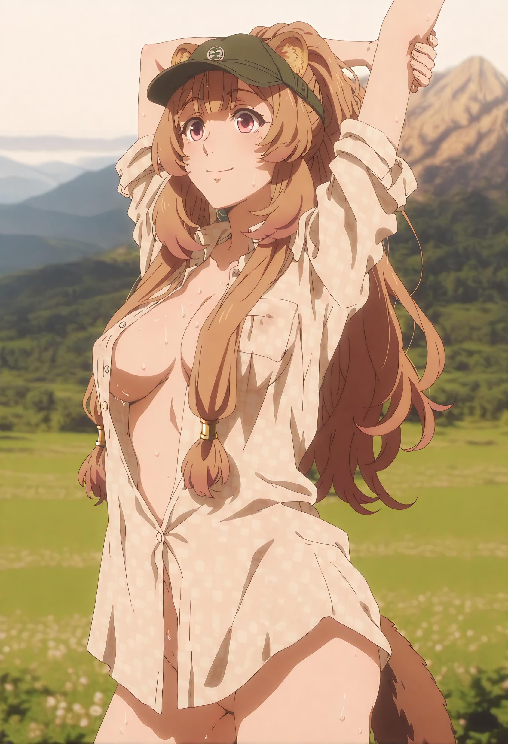 สาวอนิเมะ AI - [2D] ราฟทาเลีย (盾之勇者成名录) สาวทาสหูสัตว์ผมสีน้ำตาล ขายาวเปิดเป้า 189P
