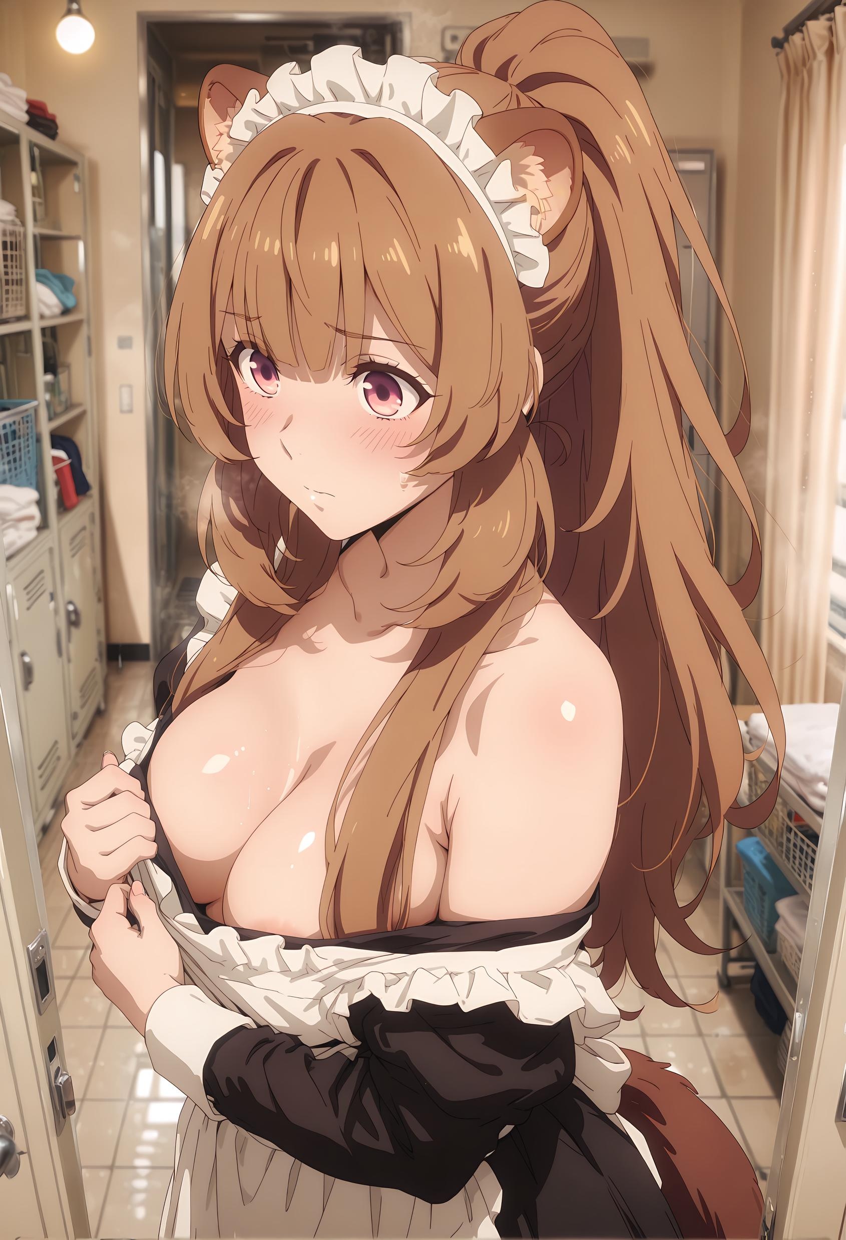 สาวอนิเมะ AI - [2D] ราฟทาเลีย (盾之勇者成名录) สาวทาสหูสัตว์ผมสีน้ำตาล ขายาวเปิดเป้า 189P