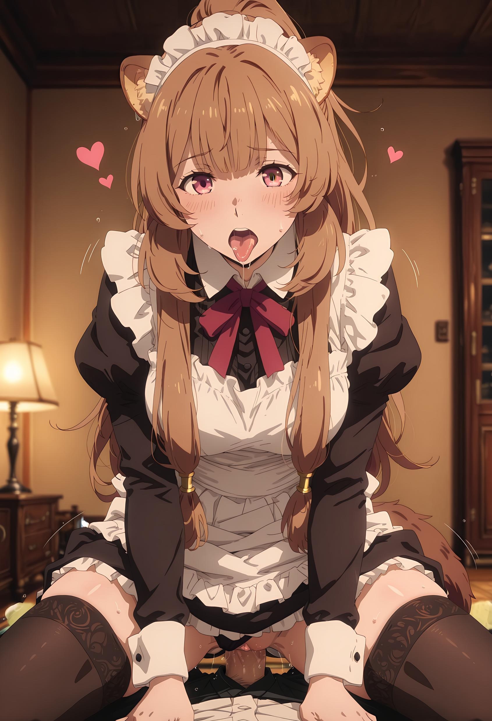 AI生成アニメ少女 - [2D] 拉芙塔莉雅 (盾の勇者の成り上がり) 茶髪獣耳巨乳奴隷少女 黒スト開脚尾巴絡み肉感無修正 189P