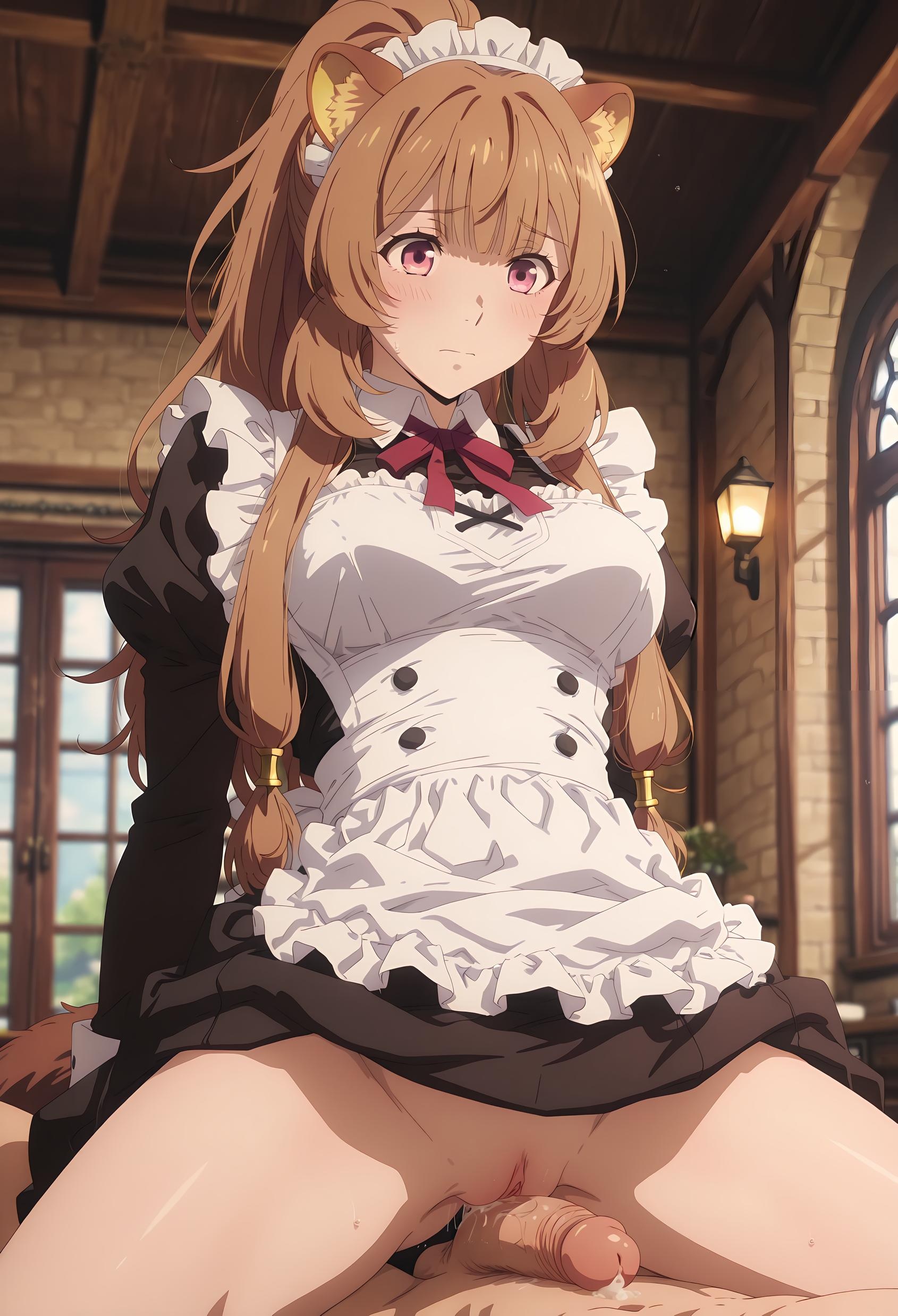 AI生成アニメ少女 - [2D] 拉芙塔莉雅 (盾の勇者の成り上がり) 茶髪獣耳巨乳奴隷少女 黒スト開脚尾巴絡み肉感無修正 189P