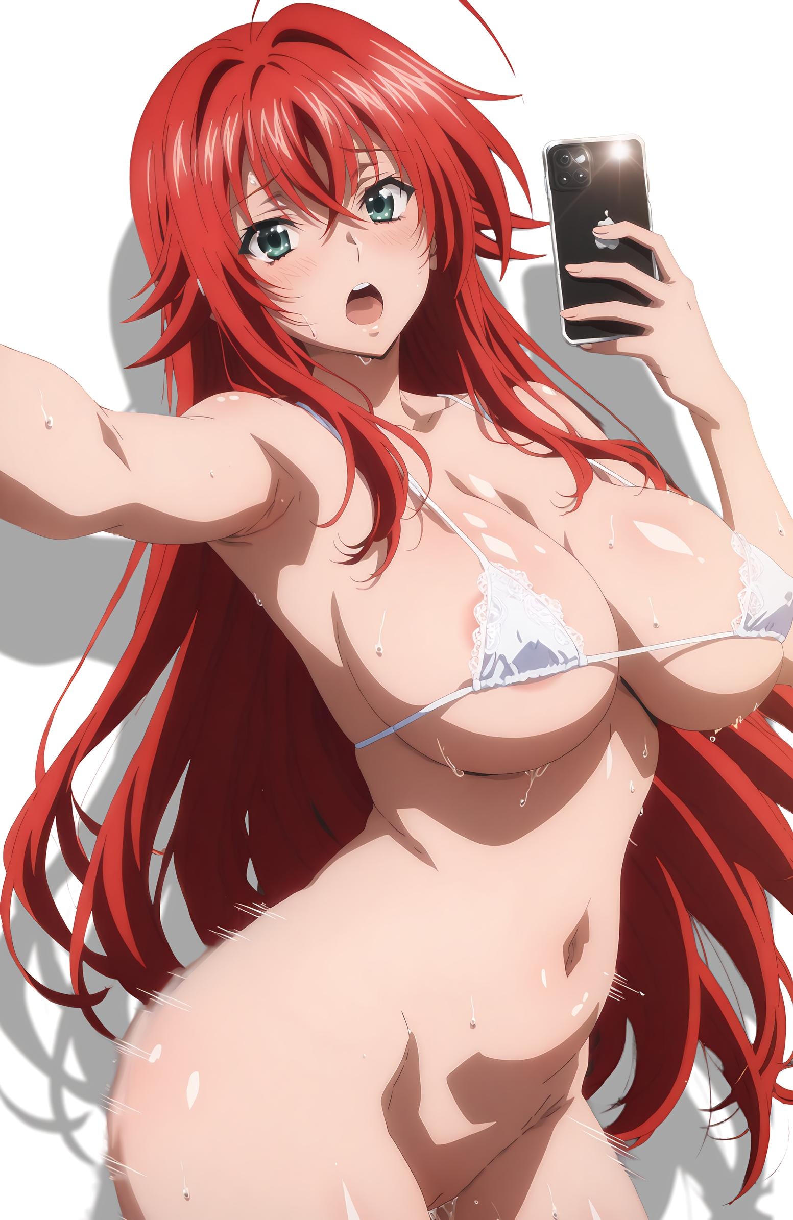 'Gái Anime Tạo Ra Bằng AI - [2D] 莉雅丝·吉蒙里 Rias Gremory - Ác Quỷ Tóc Đỏ Ngực Lớn Trong Đồng Phục Rách Tà Đen, Cảm Giác Tột Đỉnh 66P'