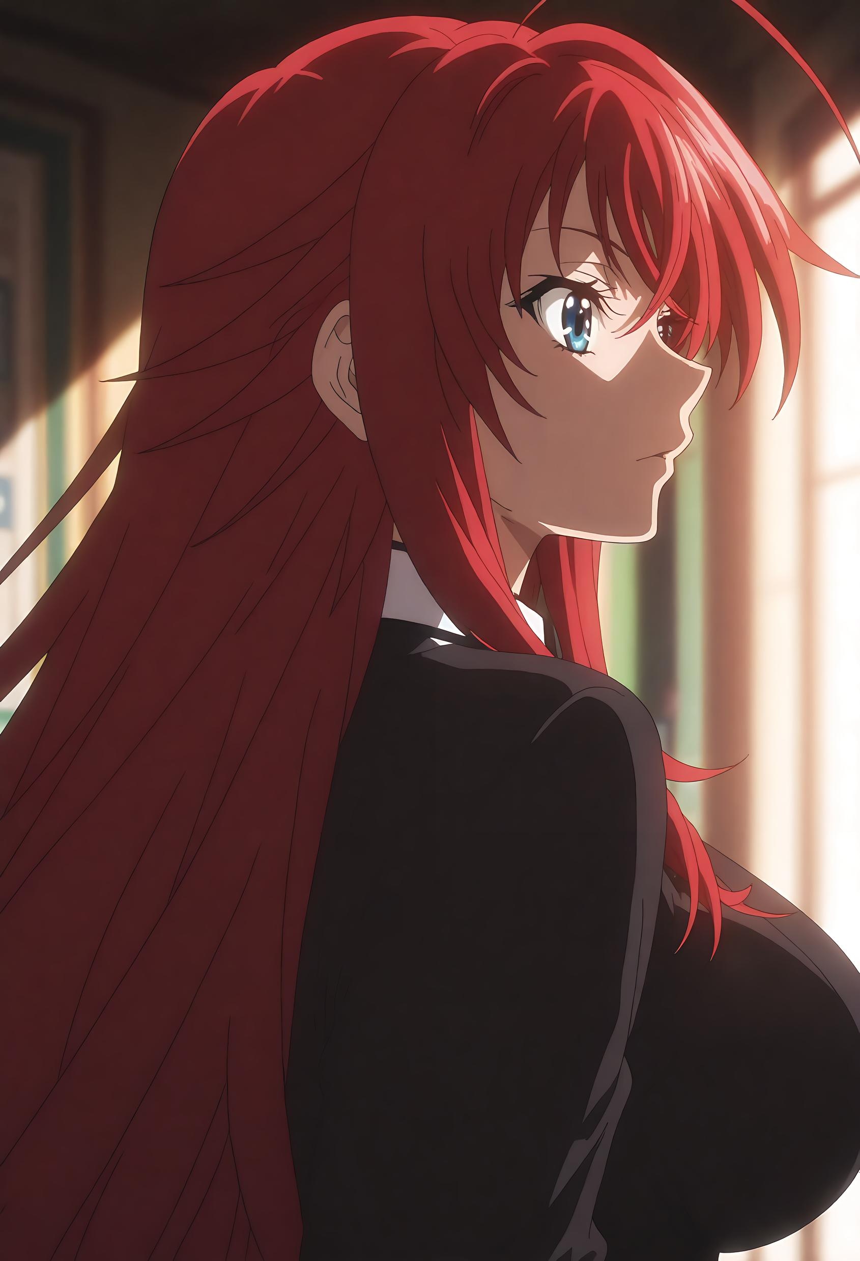 AI生成アニメ少女 - [2D] 莉雅丝・吉蒙里 Rias Gremory 赤髪巨乳悪魔令嬢 制服破れ黒ストッキング 極上肉感無修正 66P