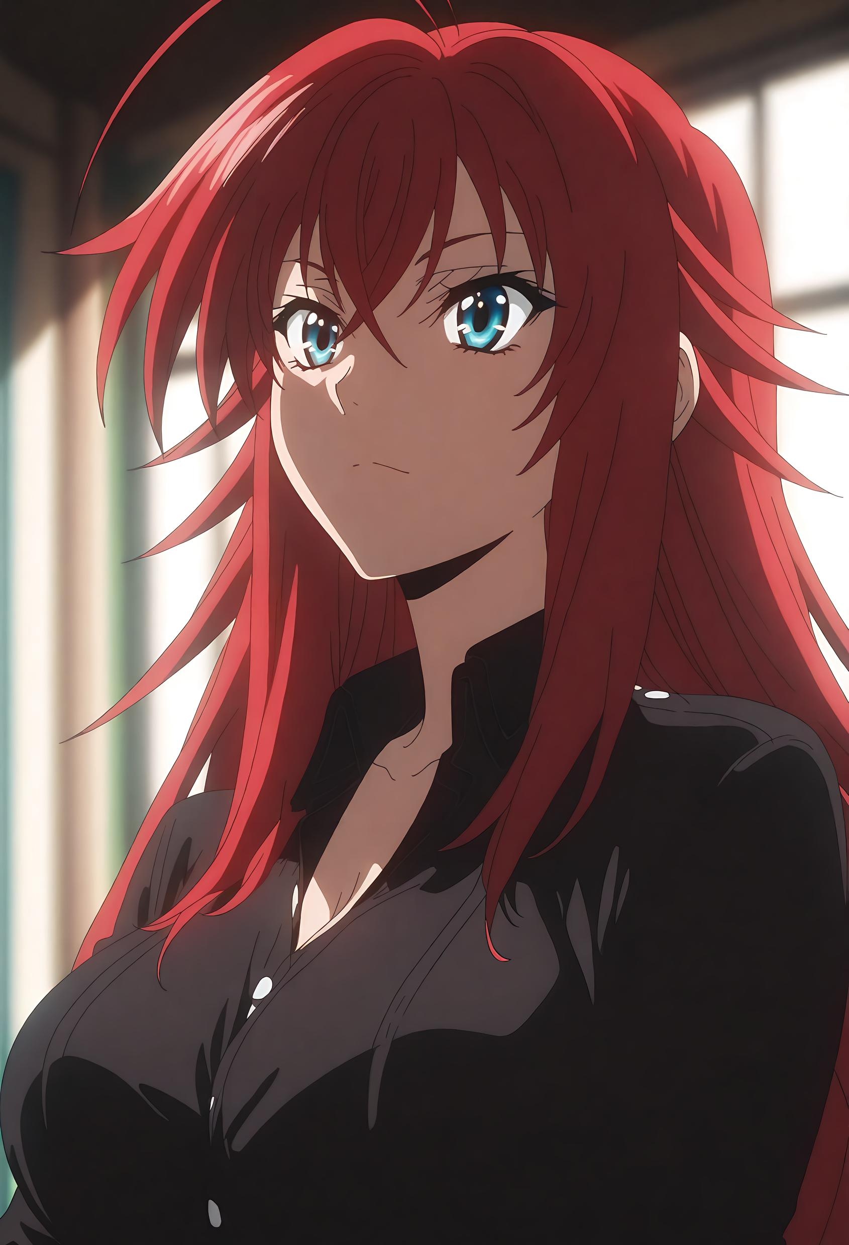 'Gái Anime Tạo Ra Bằng AI - [2D] 莉雅丝·吉蒙里 Rias Gremory - Ác Quỷ Tóc Đỏ Ngực Lớn Trong Đồng Phục Rách Tà Đen, Cảm Giác Tột Đỉnh 66P'