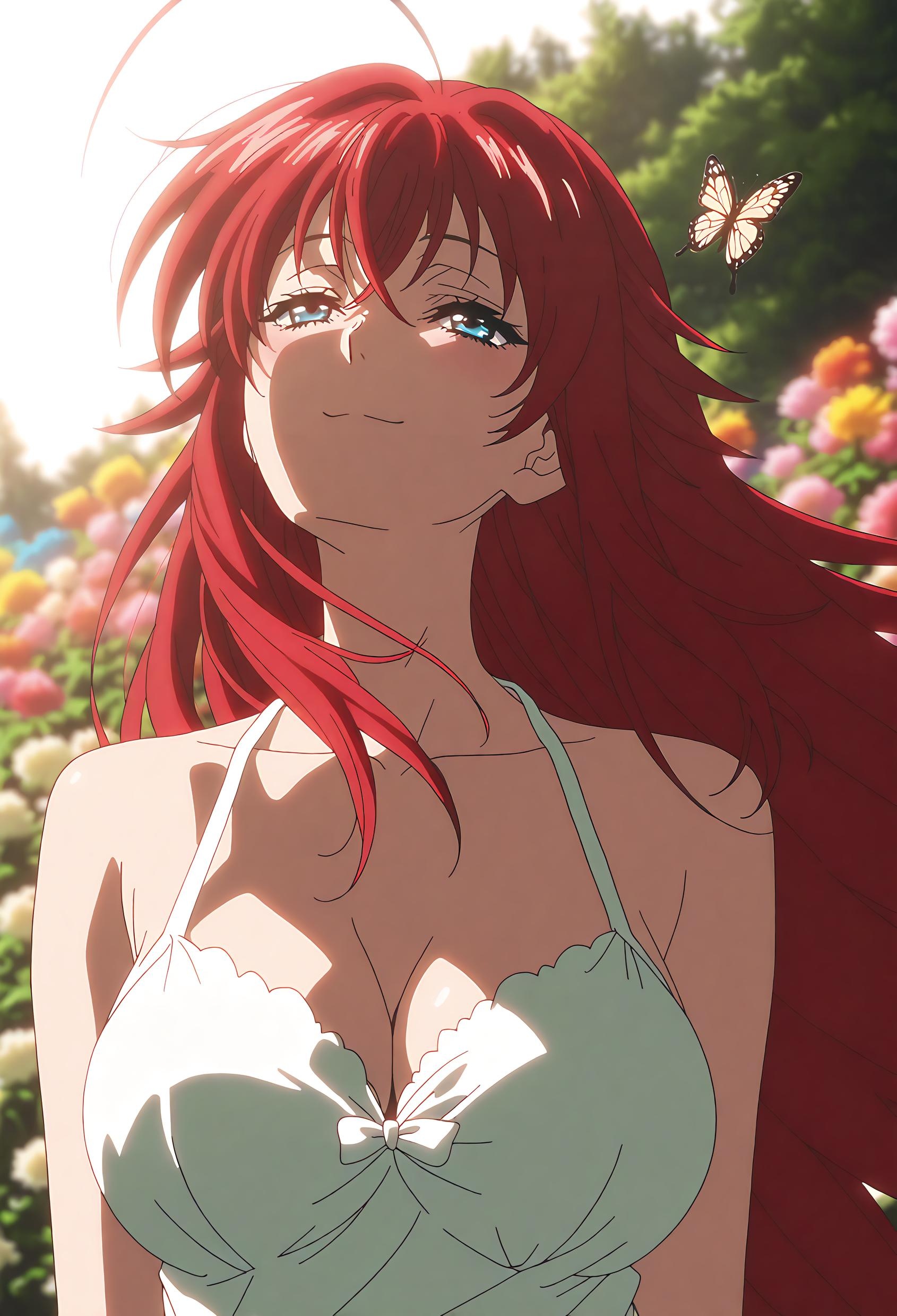 'Gái Anime Tạo Ra Bằng AI - [2D] 莉雅丝·吉蒙里 Rias Gremory - Ác Quỷ Tóc Đỏ Ngực Lớn Trong Đồng Phục Rách Tà Đen, Cảm Giác Tột Đỉnh 66P'