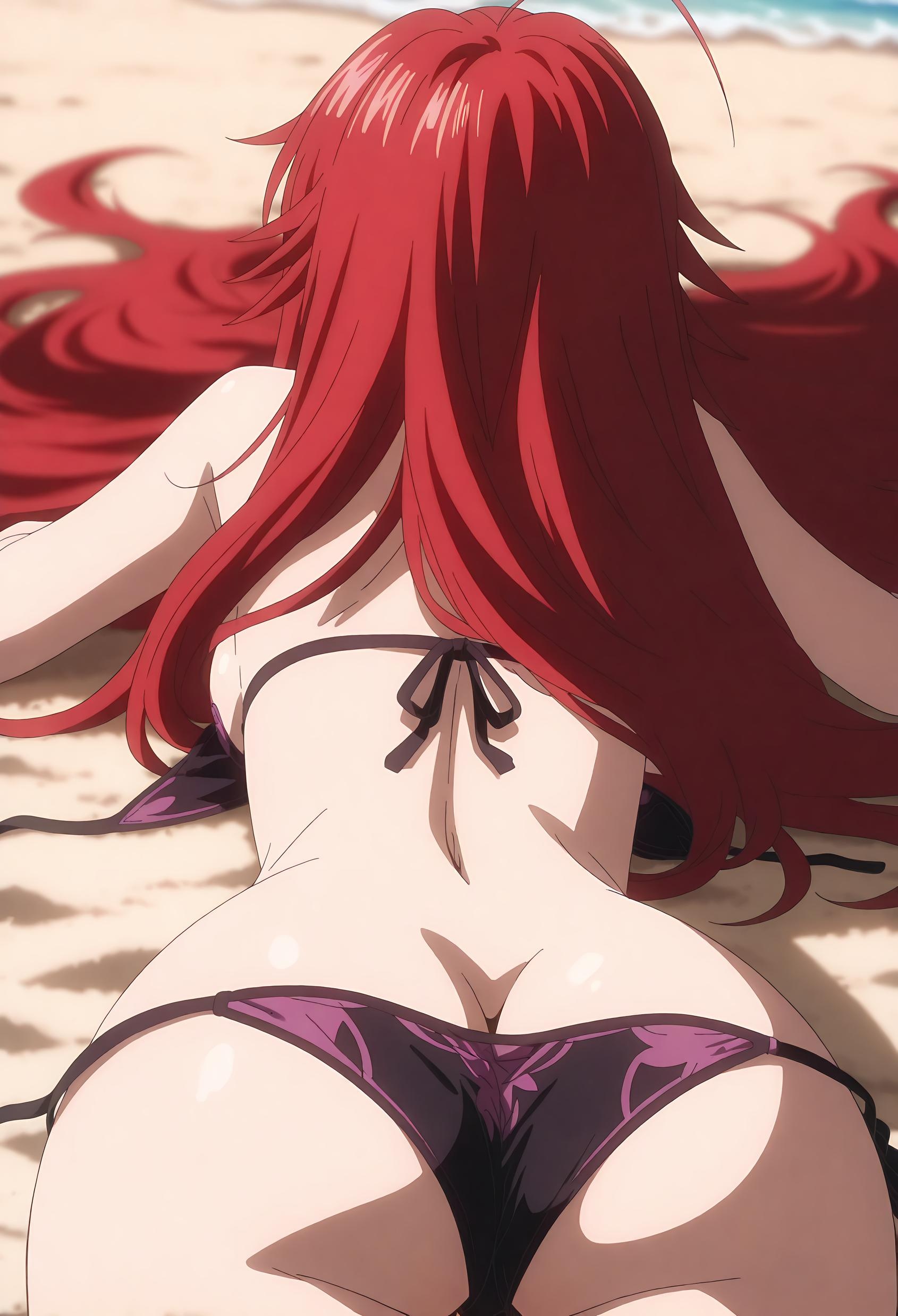 'Gái Anime Tạo Ra Bằng AI - [2D] 莉雅丝·吉蒙里 Rias Gremory - Ác Quỷ Tóc Đỏ Ngực Lớn Trong Đồng Phục Rách Tà Đen, Cảm Giác Tột Đỉnh 66P'