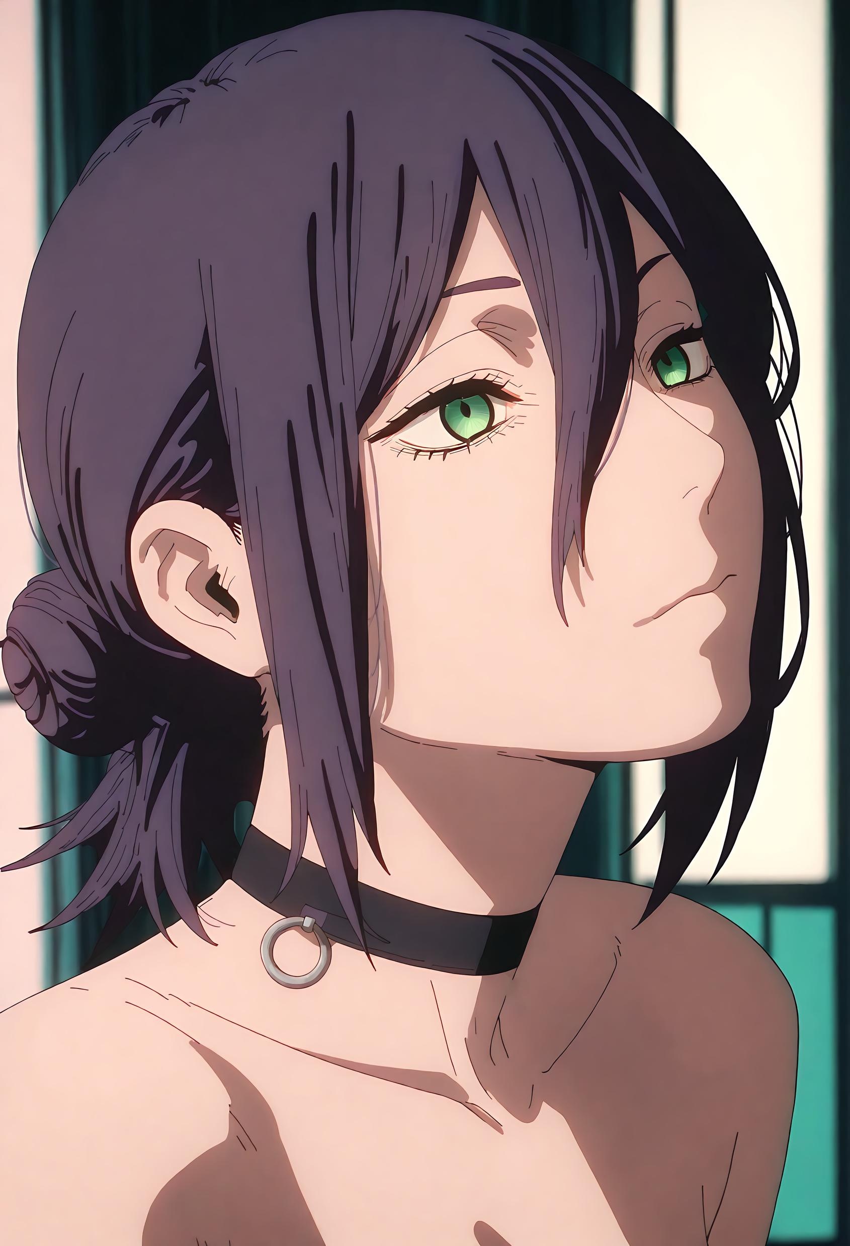 'Anime Girl Tạo Bởi AI - [2D] 蕾塞 Reze (Chainsaw Man) Nữ Sinh Tóc Tím, Bộ Đồng Phục Rách, Đồ Lót Đen, Cảm Giác Cực Đỉnh 66P'