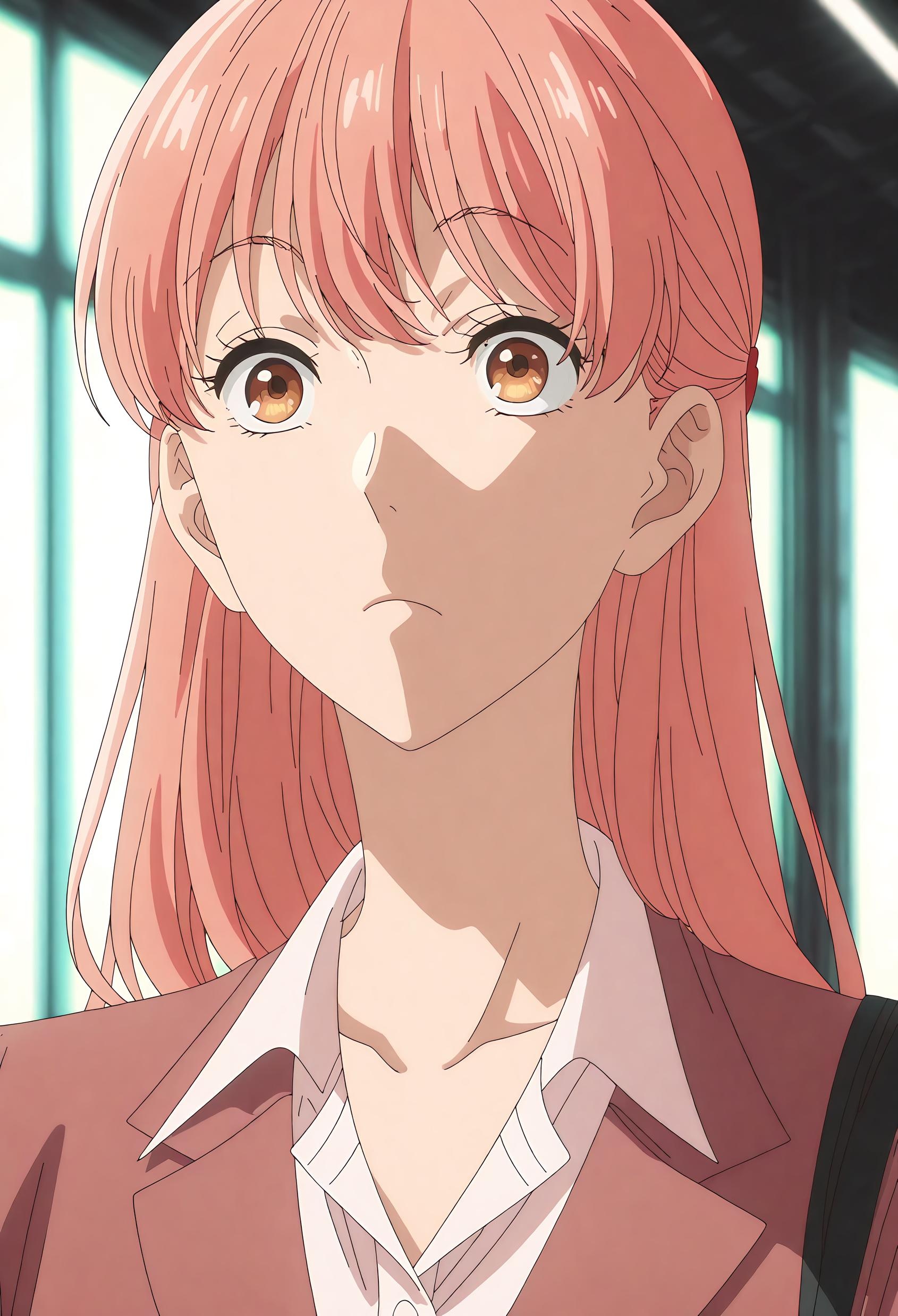 Cô Gái Anime Tạo Bởi AI - [2D] 桃濑成海 Narumi Momose (Wotakoi) Cô Nữ Sinh Tóc Đen Trong Đồng Phục, Tất Đen Mở, Gợi Cảm 37P