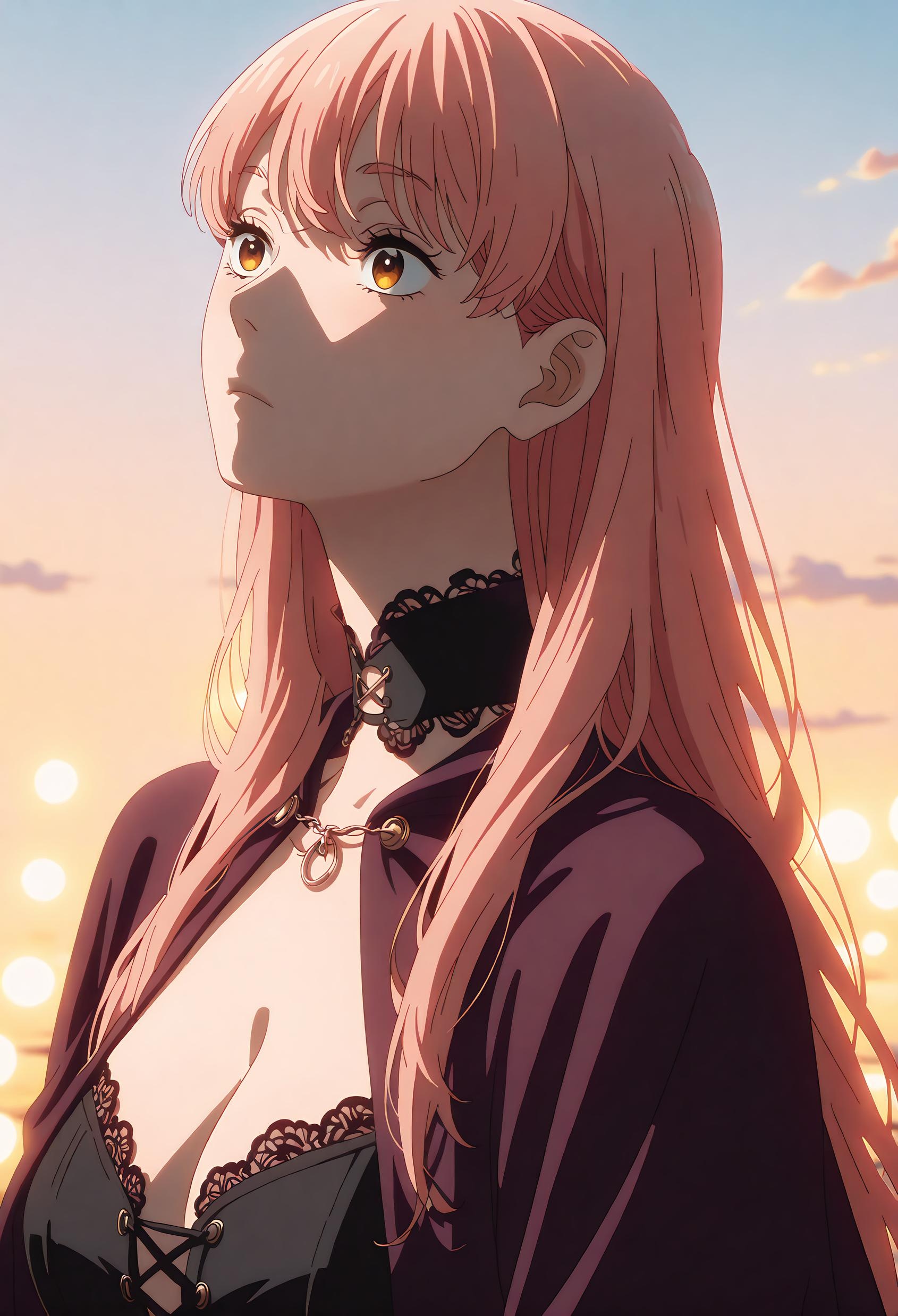 AI生成的動漫女孩 - [2D] 桃濑成海 (Wotakoi) 黑髮校服少女 黑絲開檔 嫵媚肉感無修正 37P