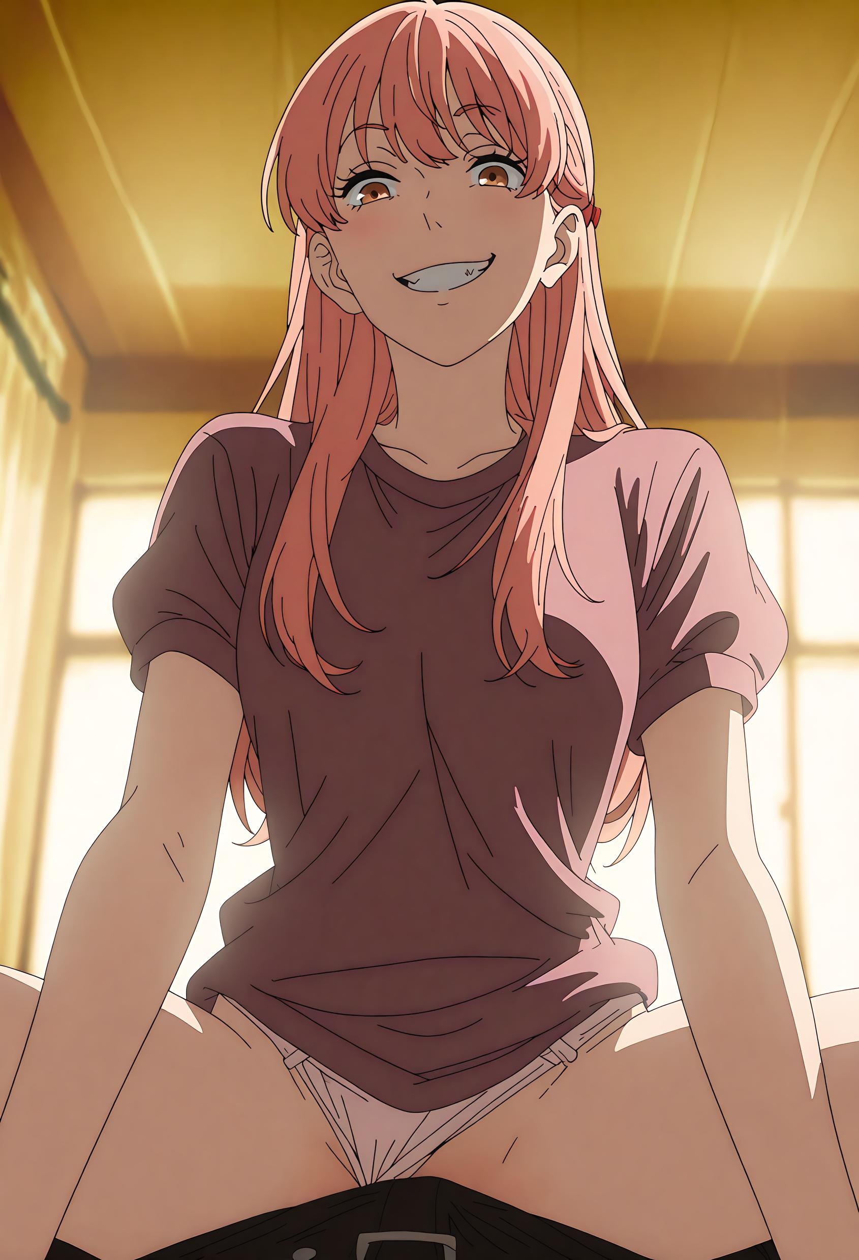 AI生成的動漫女孩 - [2D] 桃濑成海 (Wotakoi) 黑髮校服少女 黑絲開檔 嫵媚肉感無修正 37P