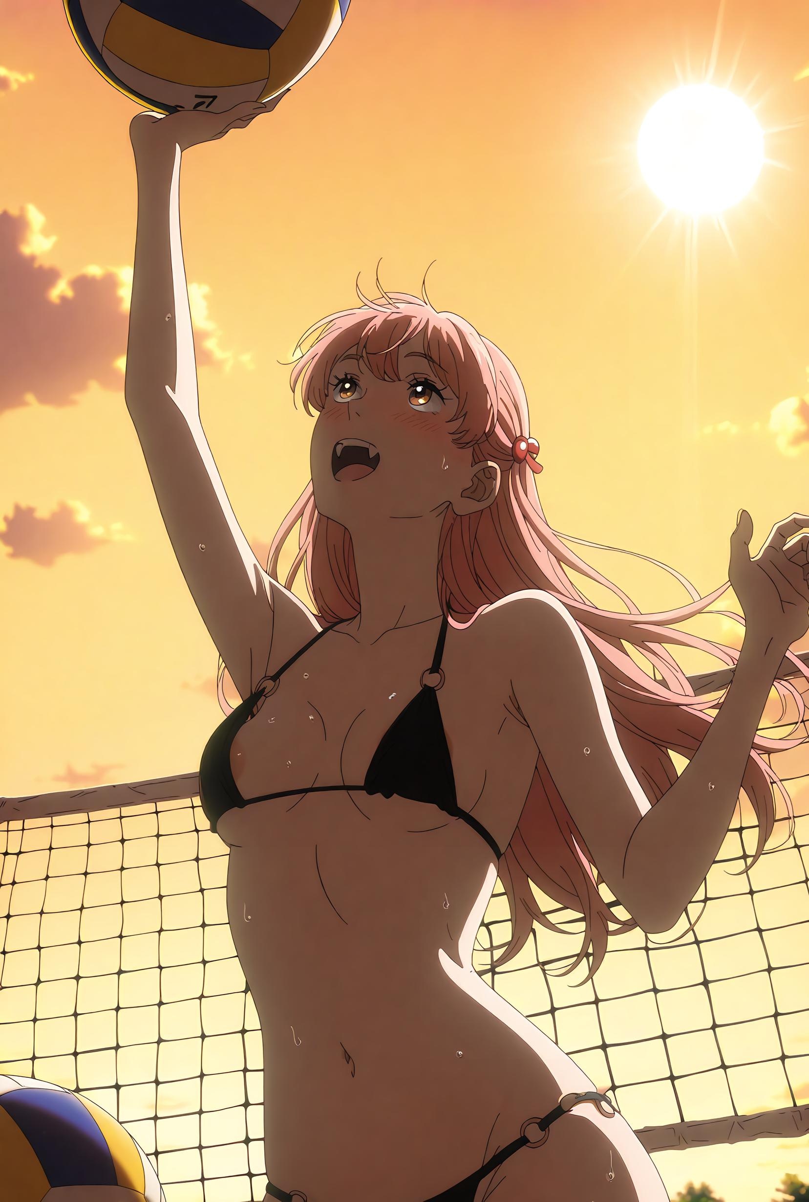 Cô Gái Anime Tạo Bởi AI - [2D] 桃濑成海 Narumi Momose (Wotakoi) Cô Nữ Sinh Tóc Đen Trong Đồng Phục, Tất Đen Mở, Gợi Cảm 37P