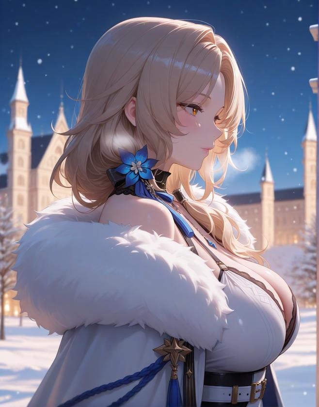 AI 生成動漫女孩 - [3D] 鲁德米拉 Ludmilla (勝利女神：妮姬) 銀髮冰冷女王禮服撕裂 黑絲開檔極致肉感無修正 431P