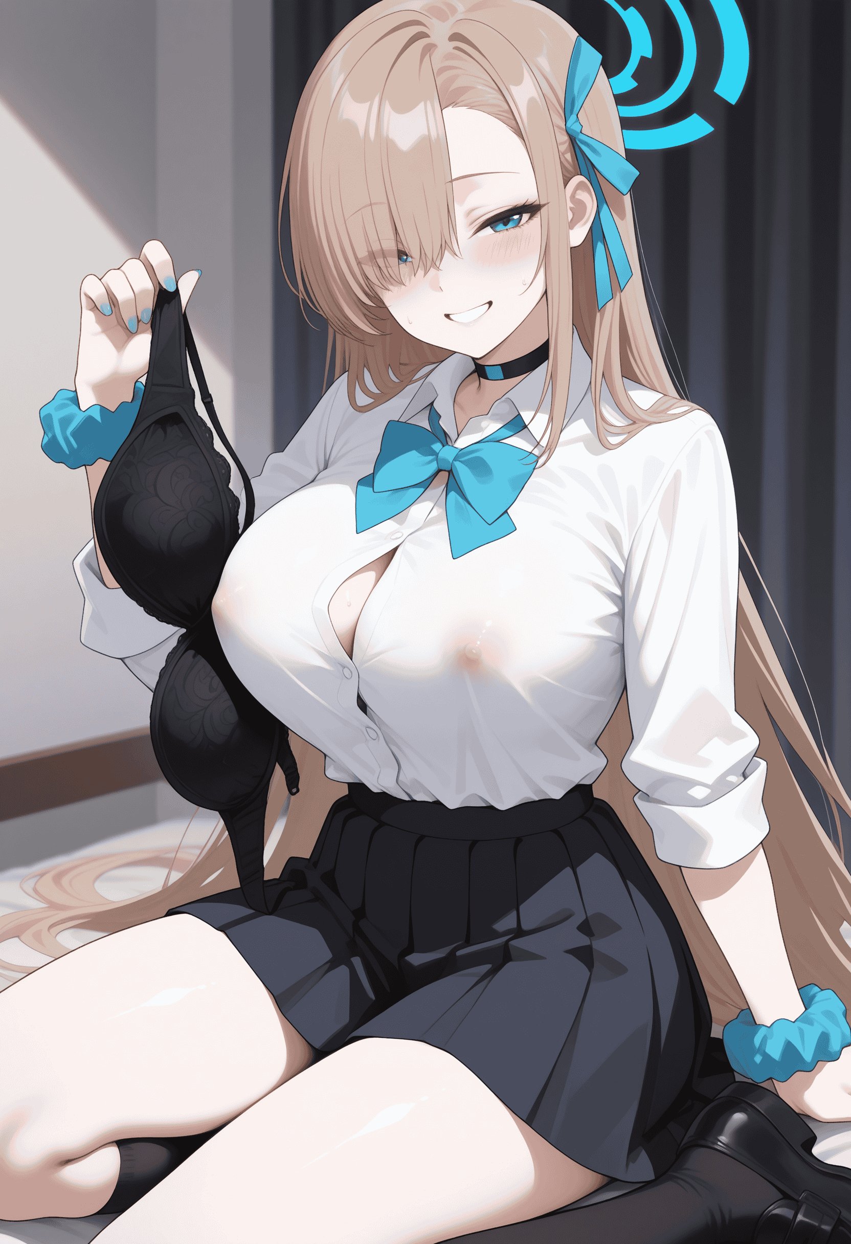 「AI生成アニメ少女 - [2.5D] 一之濑明日奈 金髪ウサギ娘 巨乳 黒スト開脚 肉感 極致無修正 196P」