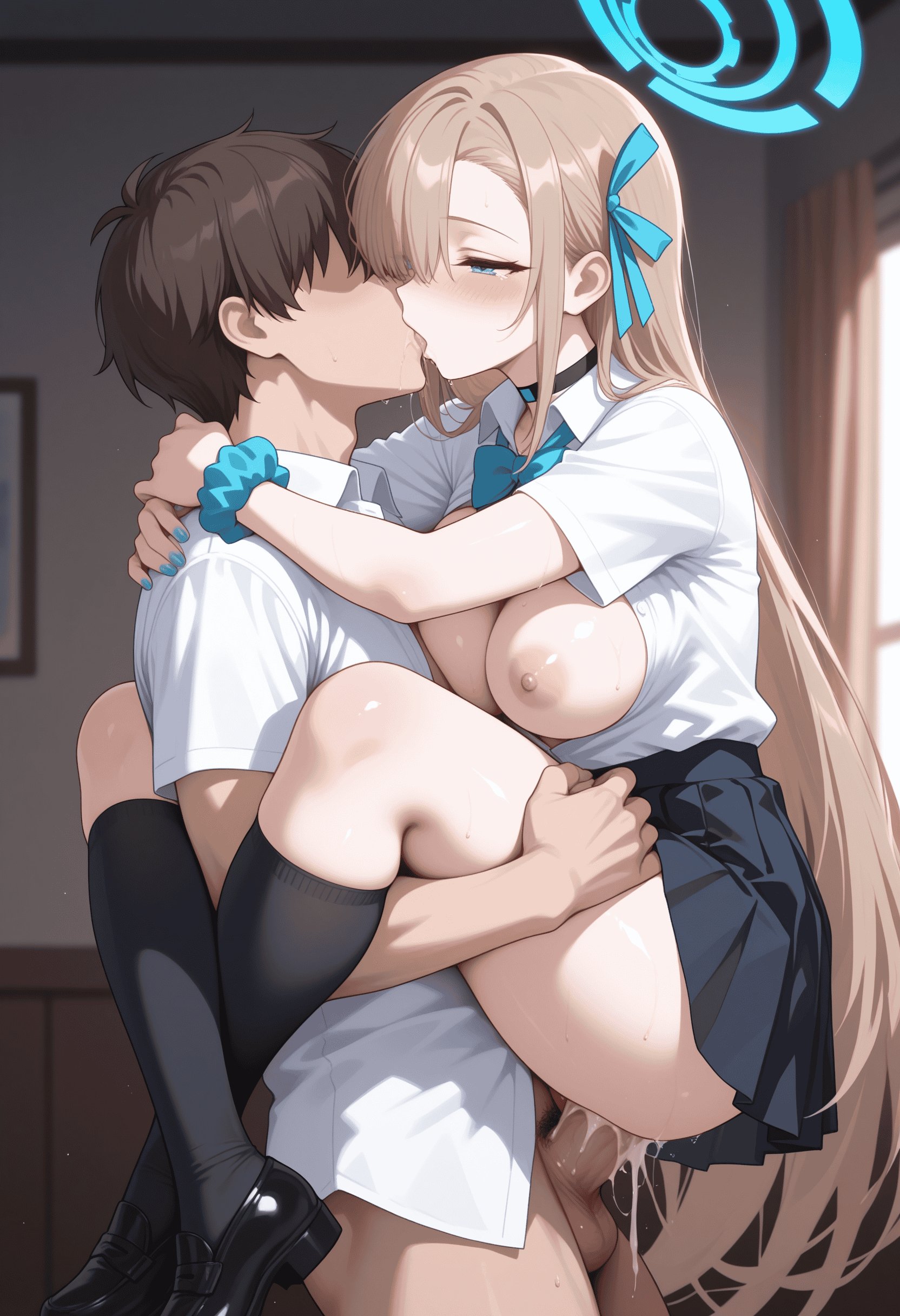 「AI生成アニメ少女 - [2.5D] 一之濑明日奈 金髪ウサギ娘 巨乳 黒スト開脚 肉感 極致無修正 196P」
