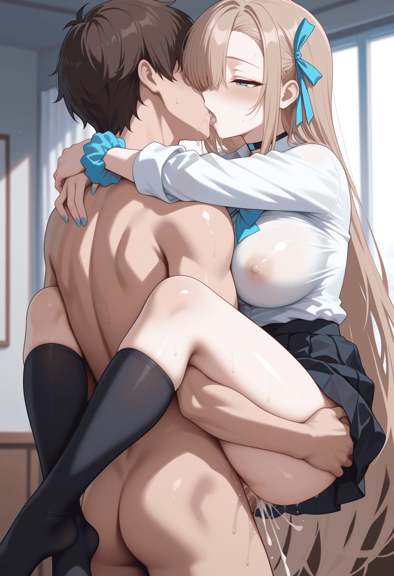 「AI生成アニメ少女 - [2.5D] 一之濑明日奈 金髪ウサギ娘 巨乳 黒スト開脚 肉感 極致無修正 196P」