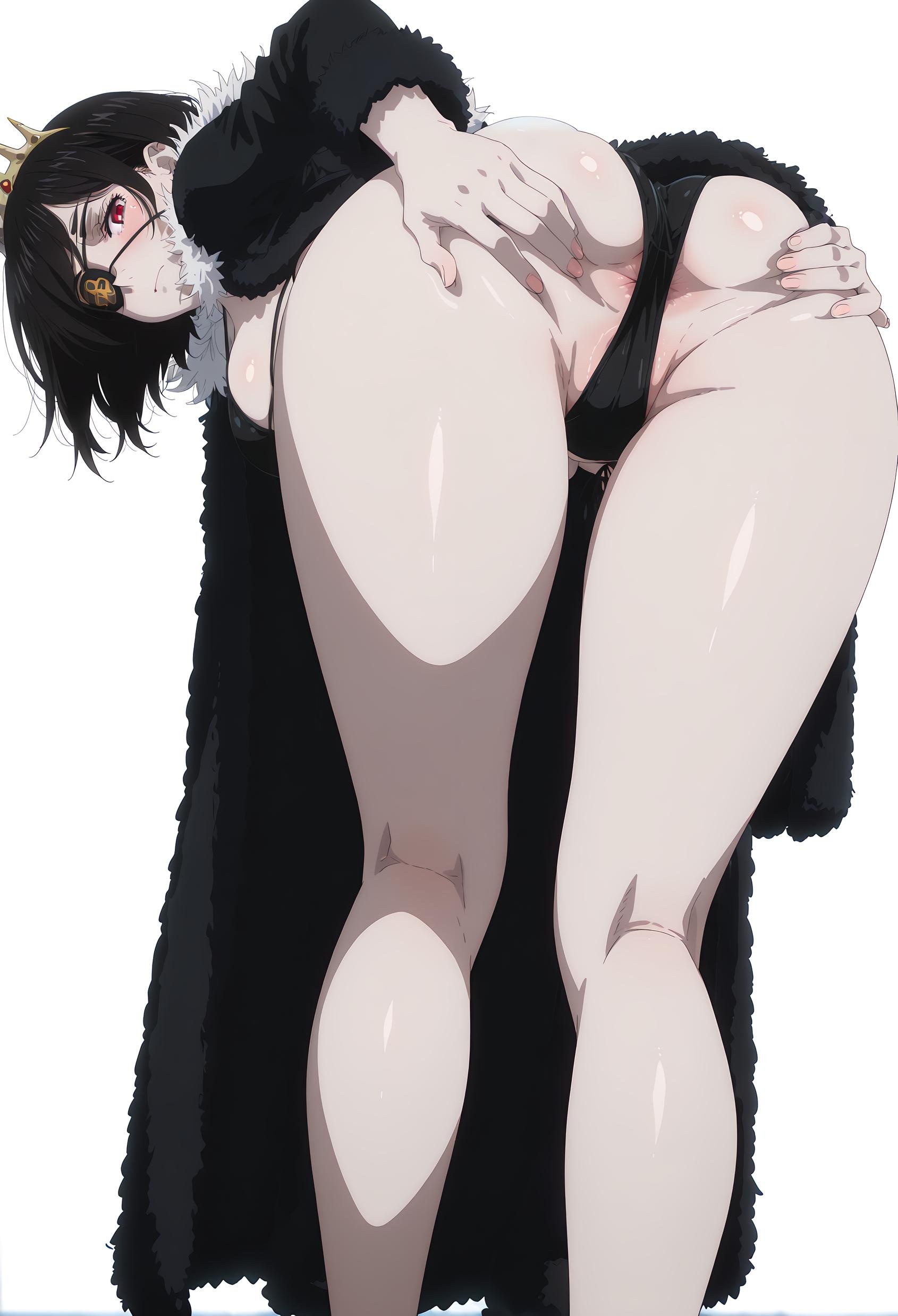 AI生成アニメ少女 - [2D] 瓦尼卡・佐格拉提ス：漆黒の三極性狂気の女王 黒髪赤瞳アイマスク破裂 巨乳肉感黒ストッキング開脚無修正極致調教 55P