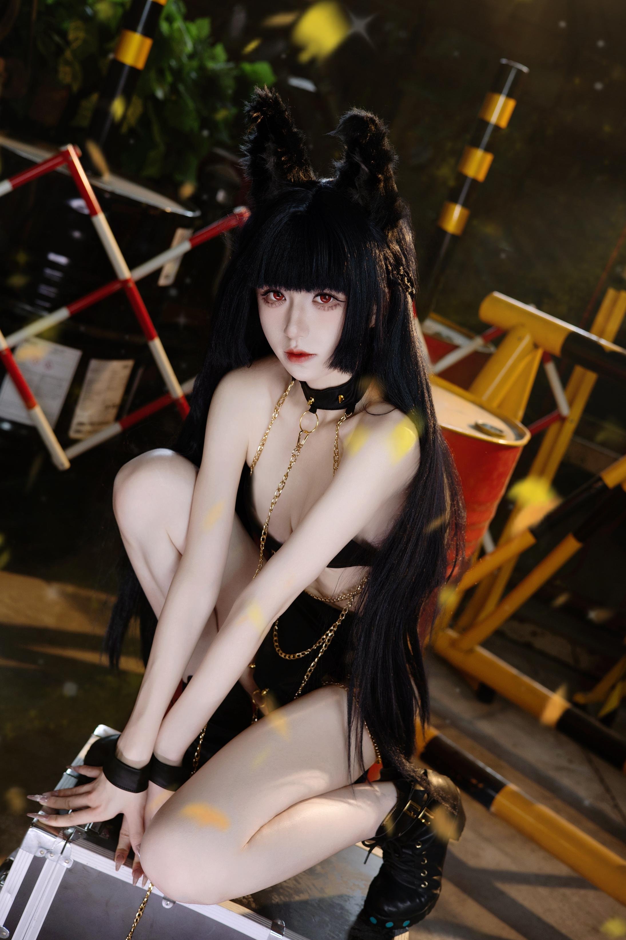 '[cosplay] Song Mộc Phù Tô - cos Sao Kiến Nhã: Thực Tế Tuyệt Đối Khu Không Ảo Sát Hồ Nương Tóc Đen Tai Hồ Rách Kimono Ngực Khủng Tất Đen Mở Đường Cực Kỳ Quyến Rũ Không Chỉnh Sửa 30P'