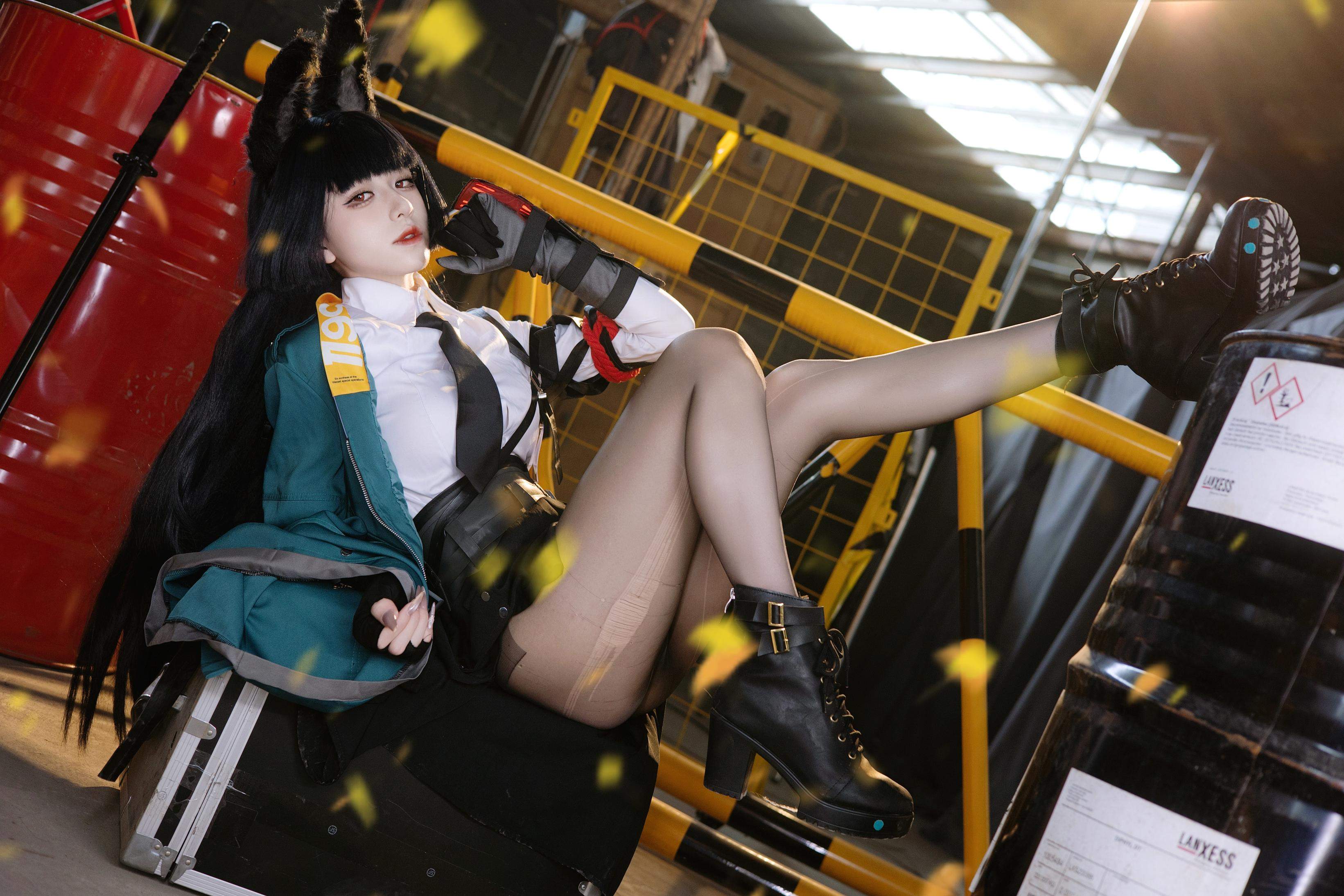 '[cosplay] Song Mộc Phù Tô - cos Sao Kiến Nhã: Thực Tế Tuyệt Đối Khu Không Ảo Sát Hồ Nương Tóc Đen Tai Hồ Rách Kimono Ngực Khủng Tất Đen Mở Đường Cực Kỳ Quyến Rũ Không Chỉnh Sửa 30P'