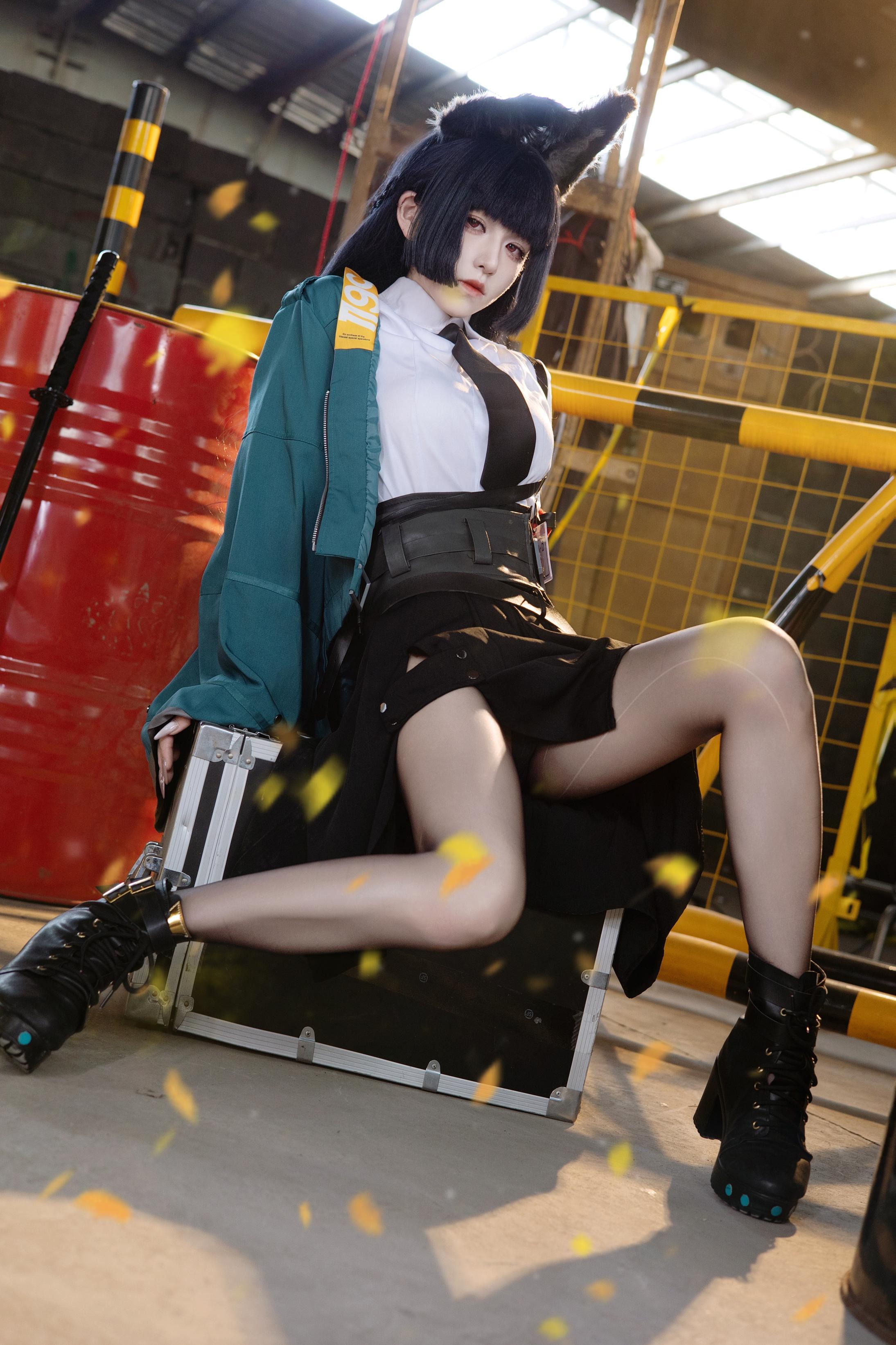 '[cosplay] Song Mộc Phù Tô - cos Sao Kiến Nhã: Thực Tế Tuyệt Đối Khu Không Ảo Sát Hồ Nương Tóc Đen Tai Hồ Rách Kimono Ngực Khủng Tất Đen Mở Đường Cực Kỳ Quyến Rũ Không Chỉnh Sửa 30P'