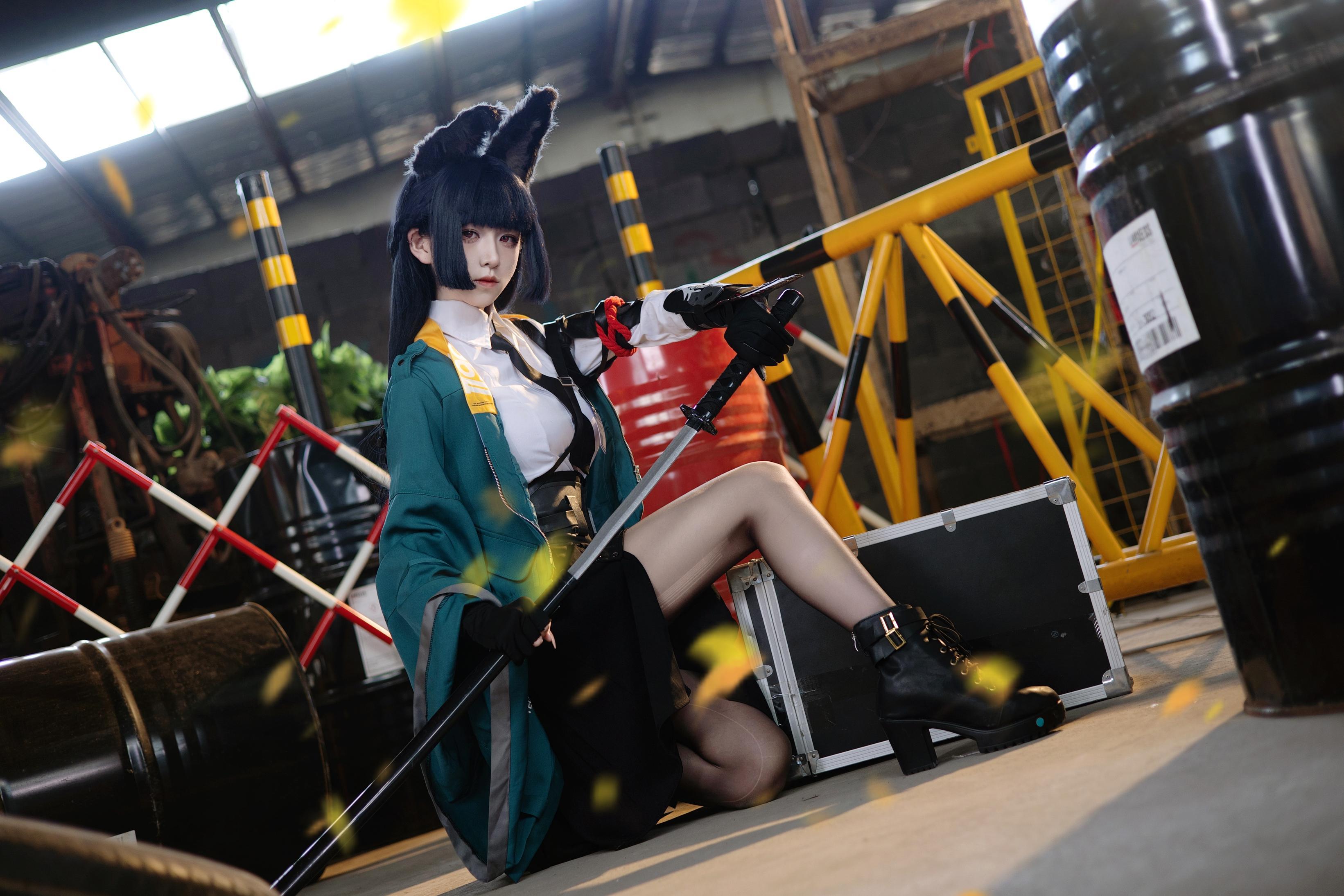 '[cosplay] Song Mộc Phù Tô - cos Sao Kiến Nhã: Thực Tế Tuyệt Đối Khu Không Ảo Sát Hồ Nương Tóc Đen Tai Hồ Rách Kimono Ngực Khủng Tất Đen Mở Đường Cực Kỳ Quyến Rũ Không Chỉnh Sửa 30P'