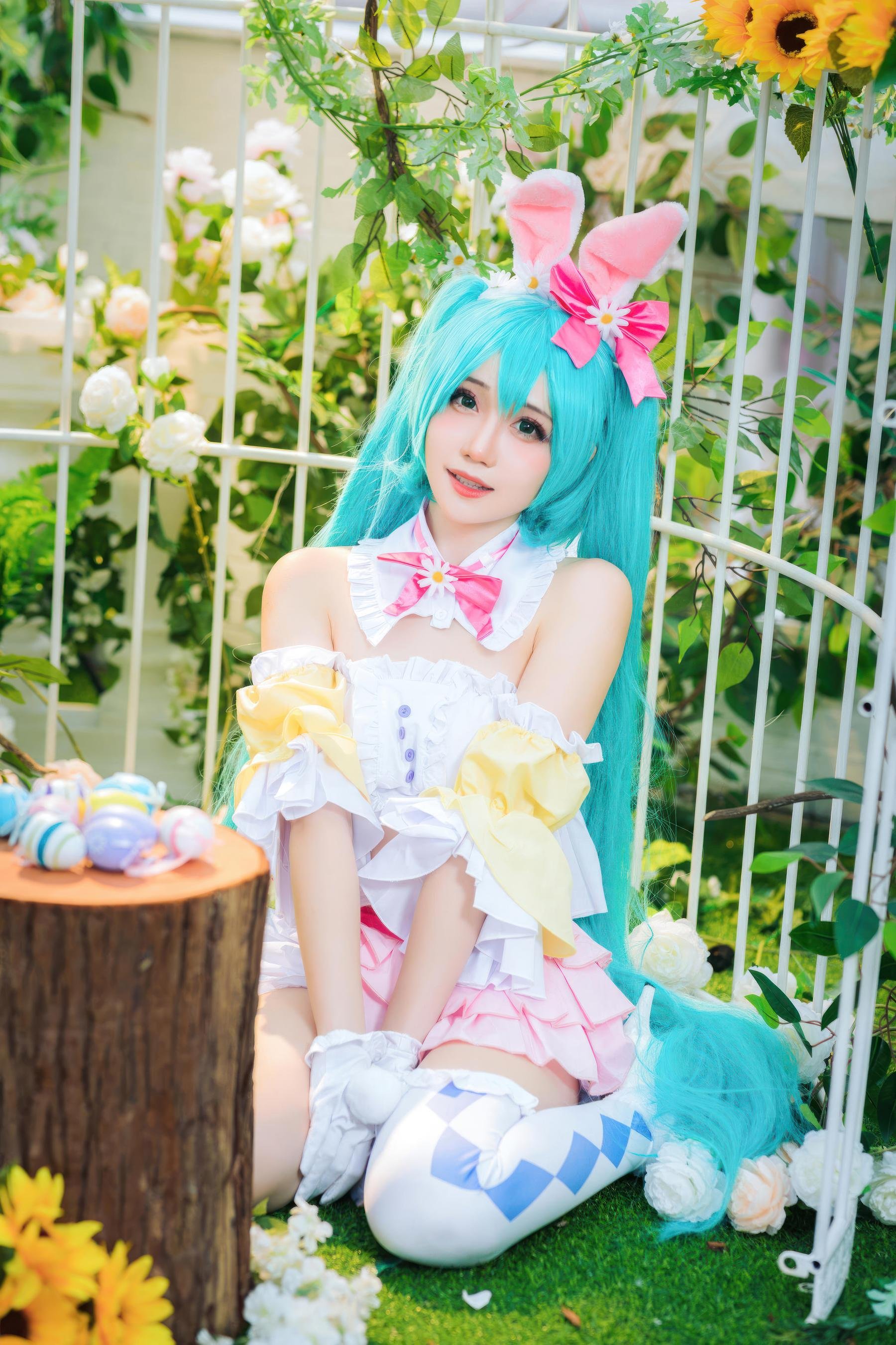 '[cosplay] Món Nướng - Cosplay Thỏ Phục Sinh: Thỏ Nữ Thực Tế Gợi Cảm, Tai Thỏ Trắng, Ngực Khủng, Sự Quyến Rũ Tối Đa Không Chỉnh Sửa 22P'