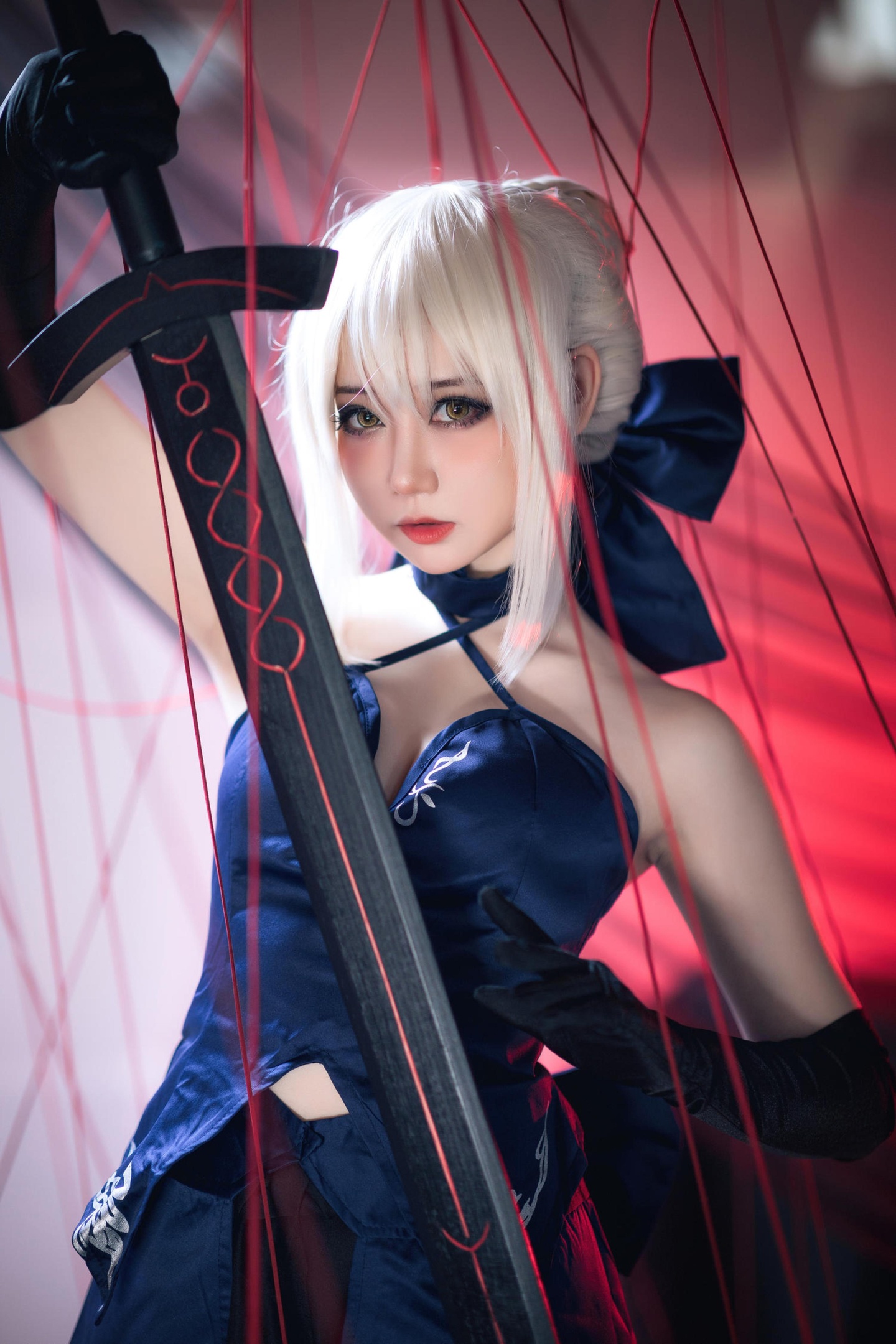 「[コスプレ] 焖焖碳 - コス 黒ジャンヌ：リアルな黒化復讐者ドラゴン娘、旗袍を裂く巨乳黒ストッキング、究極の堕落無修正調教 72P」