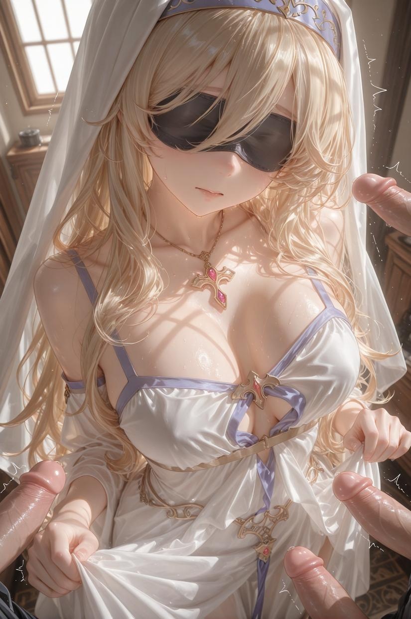 AI Porn - Celistria 금발 수녀 AI 성인 갤러리 265P