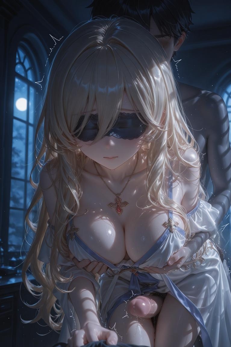 AI Porn - Celistria 金发修女束缚 AI 图库 265P