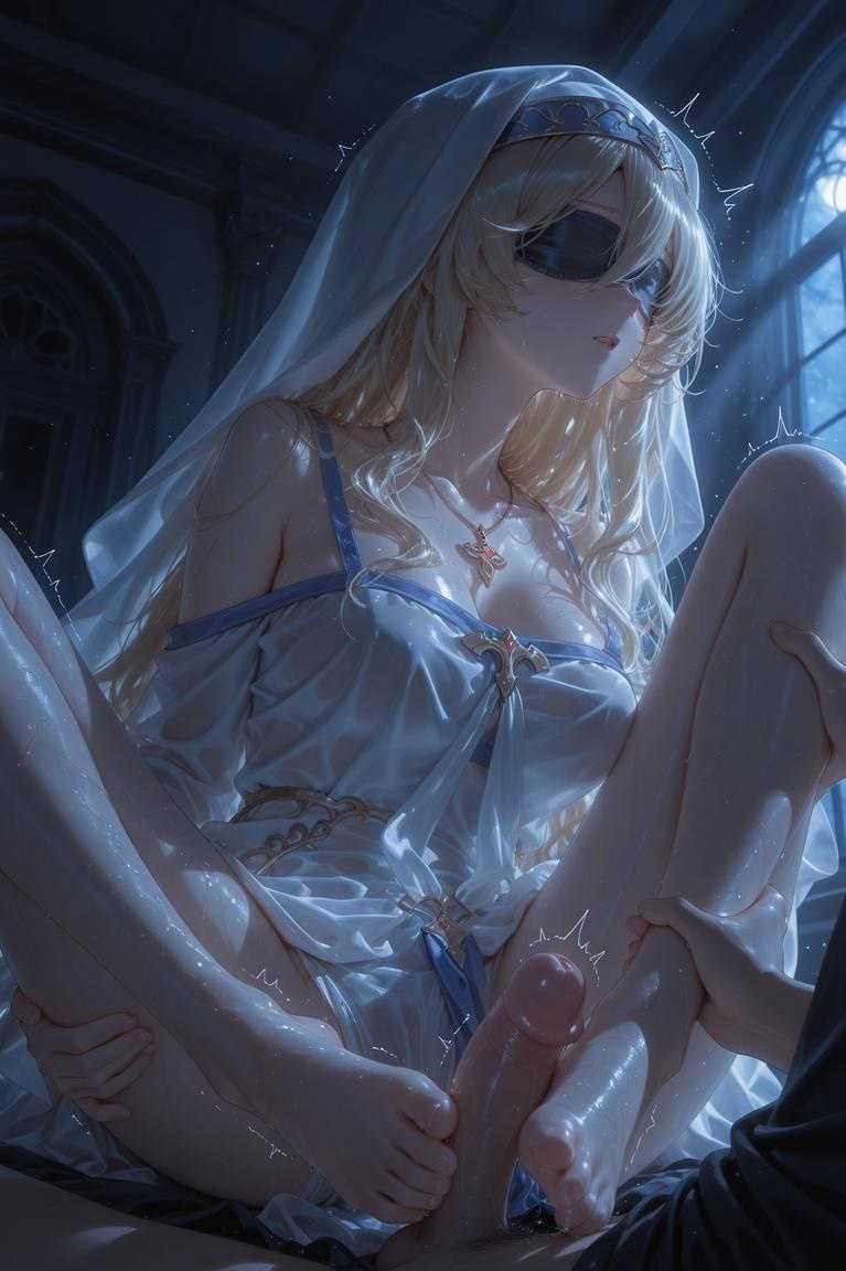 AI Generated Porn - Celistria Blonde Nun Bondage AI Gallery 265P