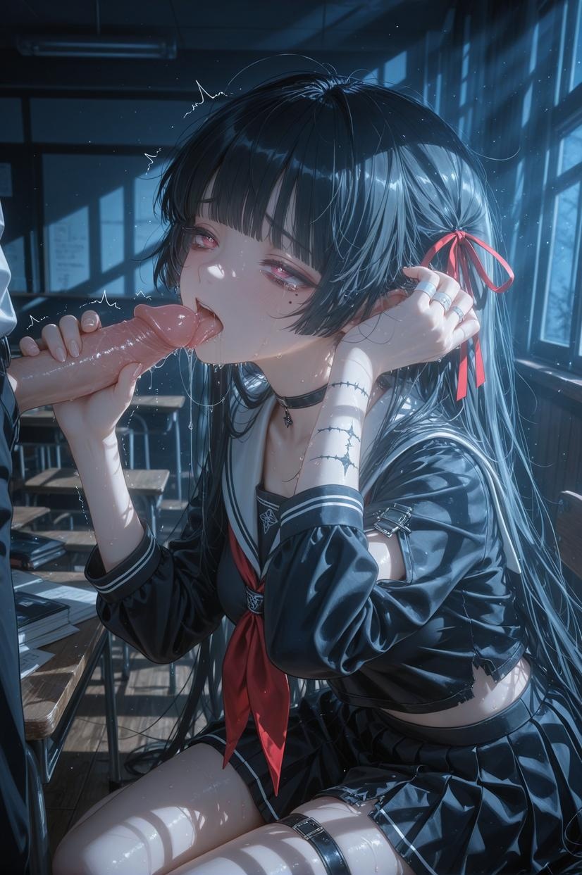 AI生成動漫女孩 - [2D] 朽葉千咲Chisa1：Celistria棕色長髮巨乳多角色 學生護士女僕兔女郎透明薄紗 裸圍裙開檔誘惑 140P