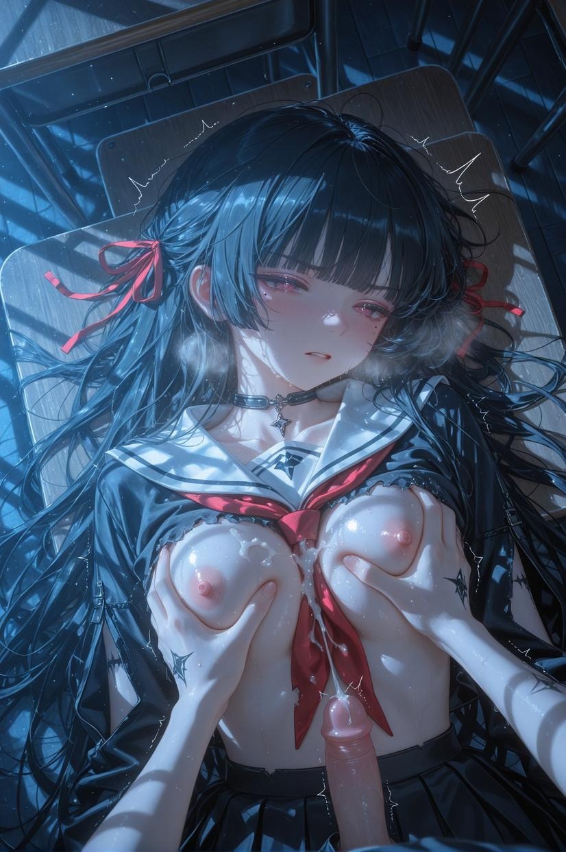 AI生成動漫女孩 - [2D] 朽葉千咲Chisa1：Celistria棕色長髮巨乳多角色 學生護士女僕兔女郎透明薄紗 裸圍裙開檔誘惑 140P