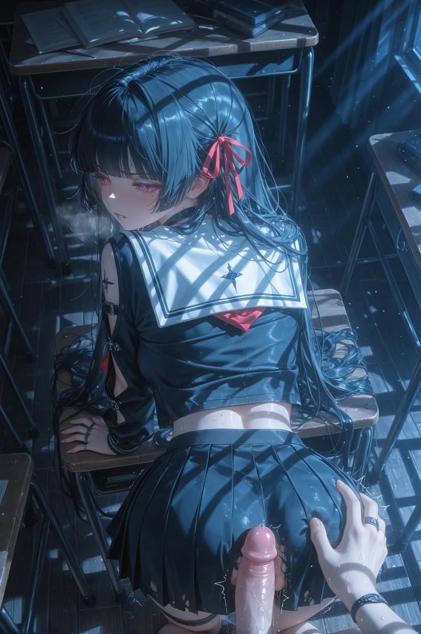 AI生成動漫女孩 - [2D] 朽葉千咲Chisa1：Celistria棕色長髮巨乳多角色 學生護士女僕兔女郎透明薄紗 裸圍裙開檔誘惑 140P