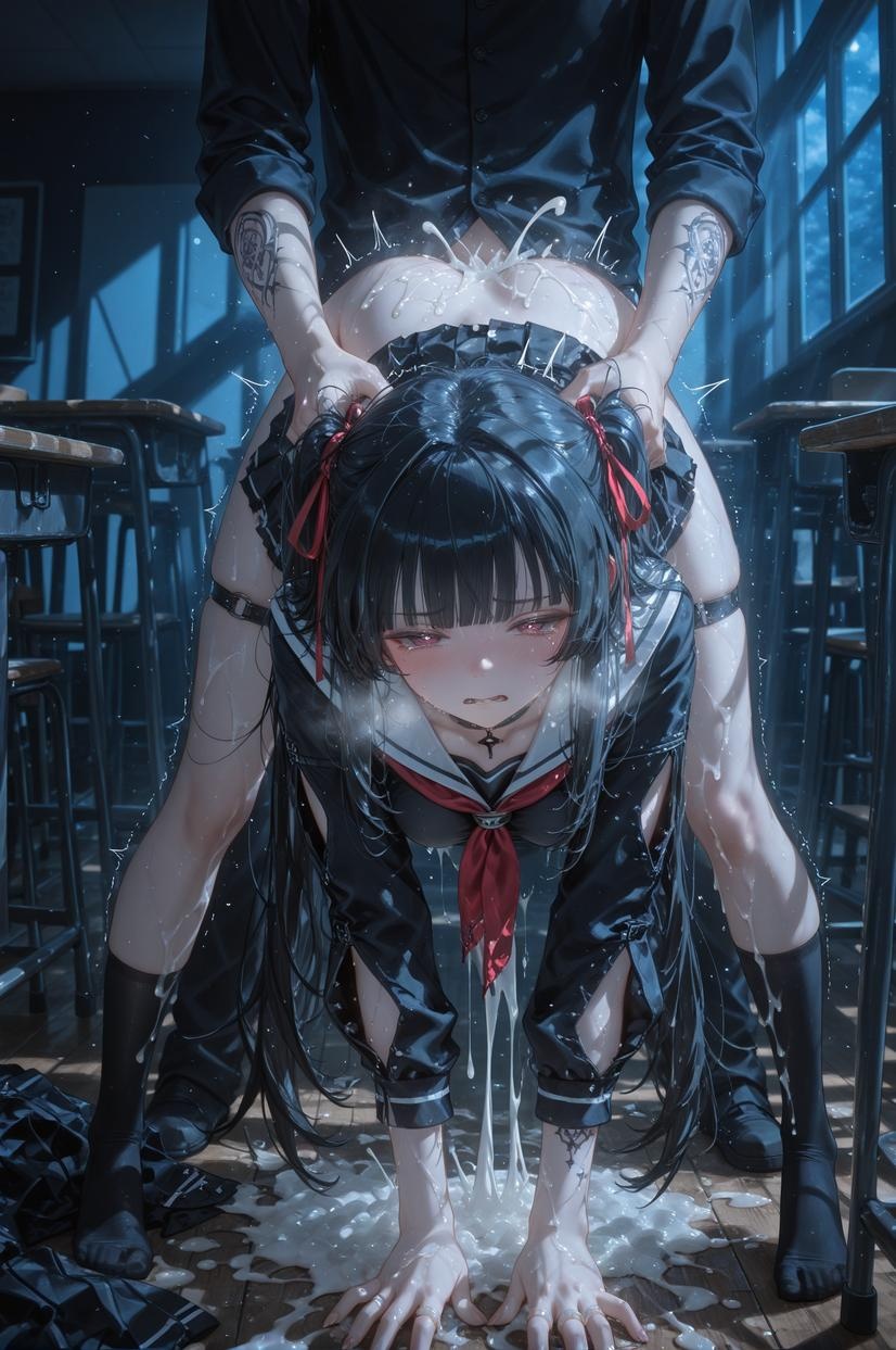 AI生成アニメ少女 - [2D] 朽叶千咲Chisa1：Celistria棕色長髪巨乳多キャラ 学生看護師メイドバニー透明薄手エプロン開脚誘惑 140P
