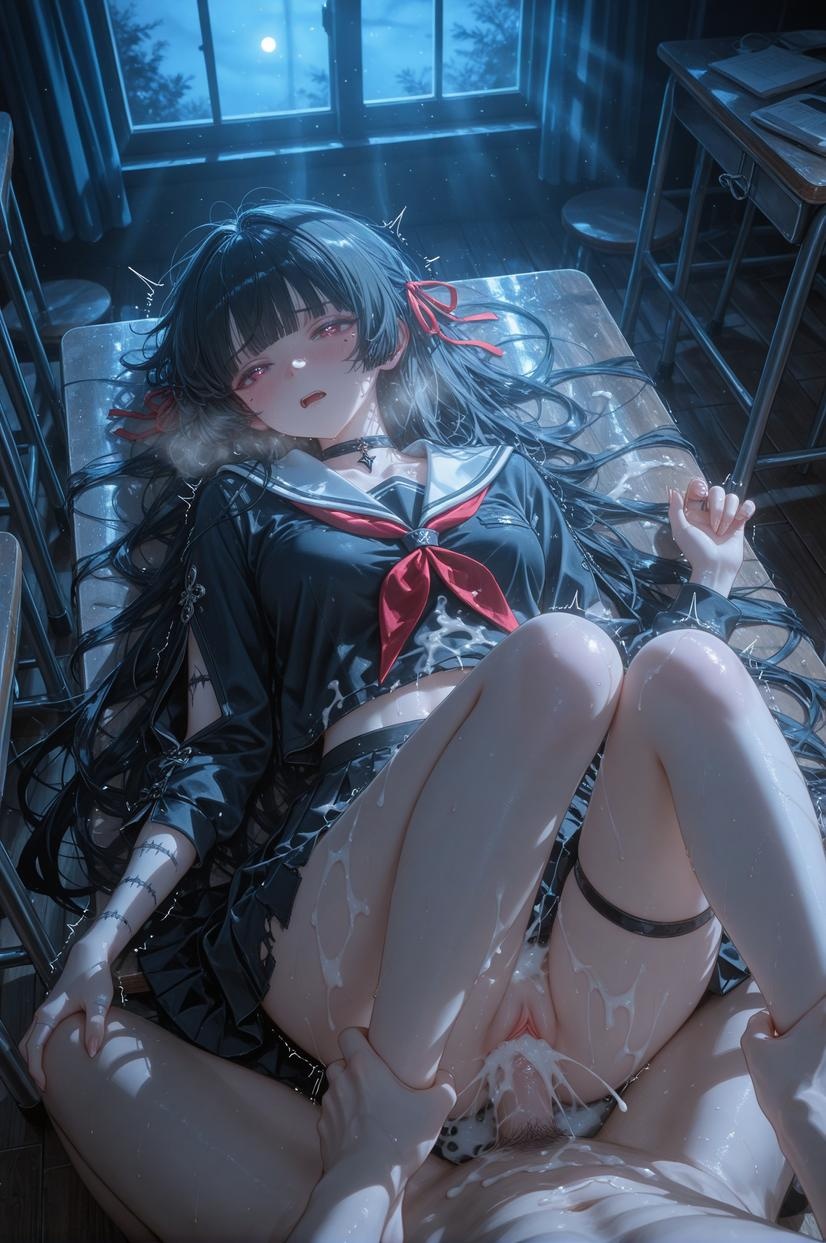 AI生成アニメ少女 - [2D] 朽叶千咲Chisa1：Celistria棕色長髪巨乳多キャラ 学生看護師メイドバニー透明薄手エプロン開脚誘惑 140P