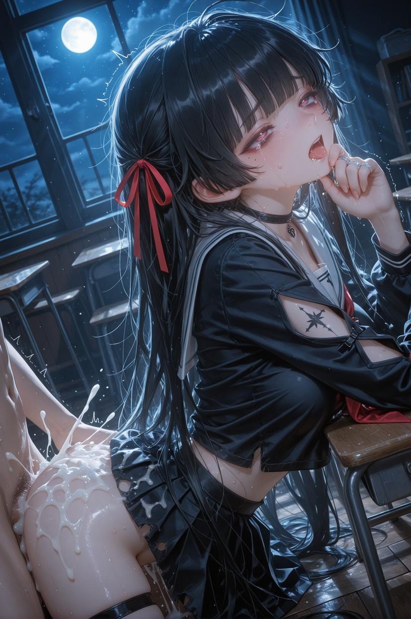 AI生成アニメ少女 - [2D] 朽叶千咲Chisa1：Celistria棕色長髪巨乳多キャラ 学生看護師メイドバニー透明薄手エプロン開脚誘惑 140P