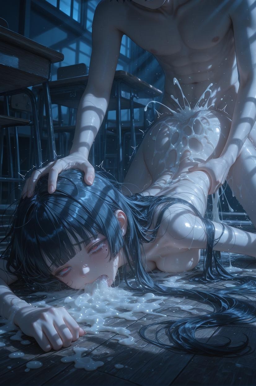 AI生成動漫女孩 - [2D] 朽葉千咲Chisa1：Celistria棕色長髮巨乳多角色 學生護士女僕兔女郎透明薄紗 裸圍裙開檔誘惑 140P