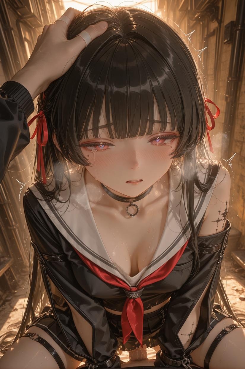 AI生成アニメ少女 - [2D] 朽叶千咲Chisa2：Celistria棕色長髪巨乳多キャラ 学生看護婦メイドウサギ郎透明薄布 裸エプロン開脚誘惑 155P