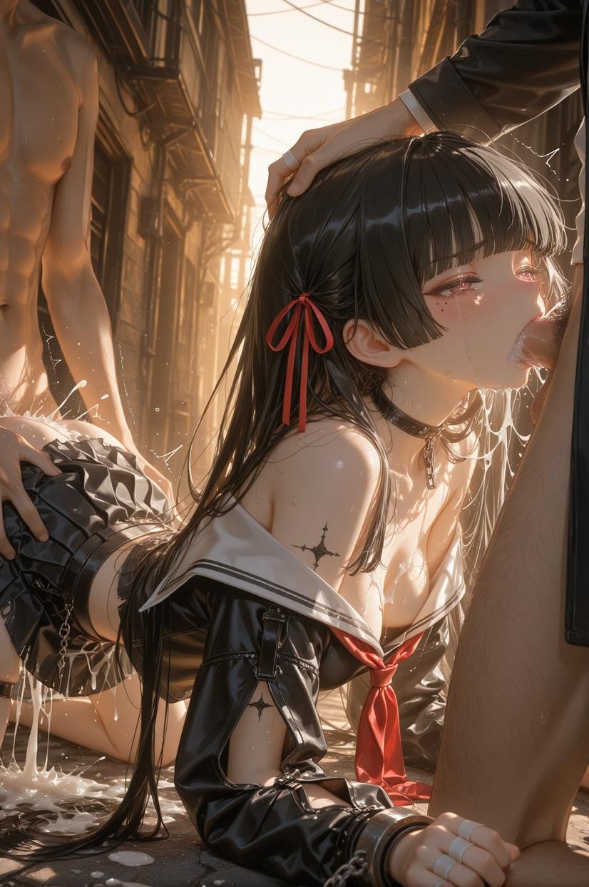 AI生成アニメ少女 - [2D] 朽叶千咲Chisa2：Celistria棕色長髪巨乳多キャラ 学生看護婦メイドウサギ郎透明薄布 裸エプロン開脚誘惑 155P