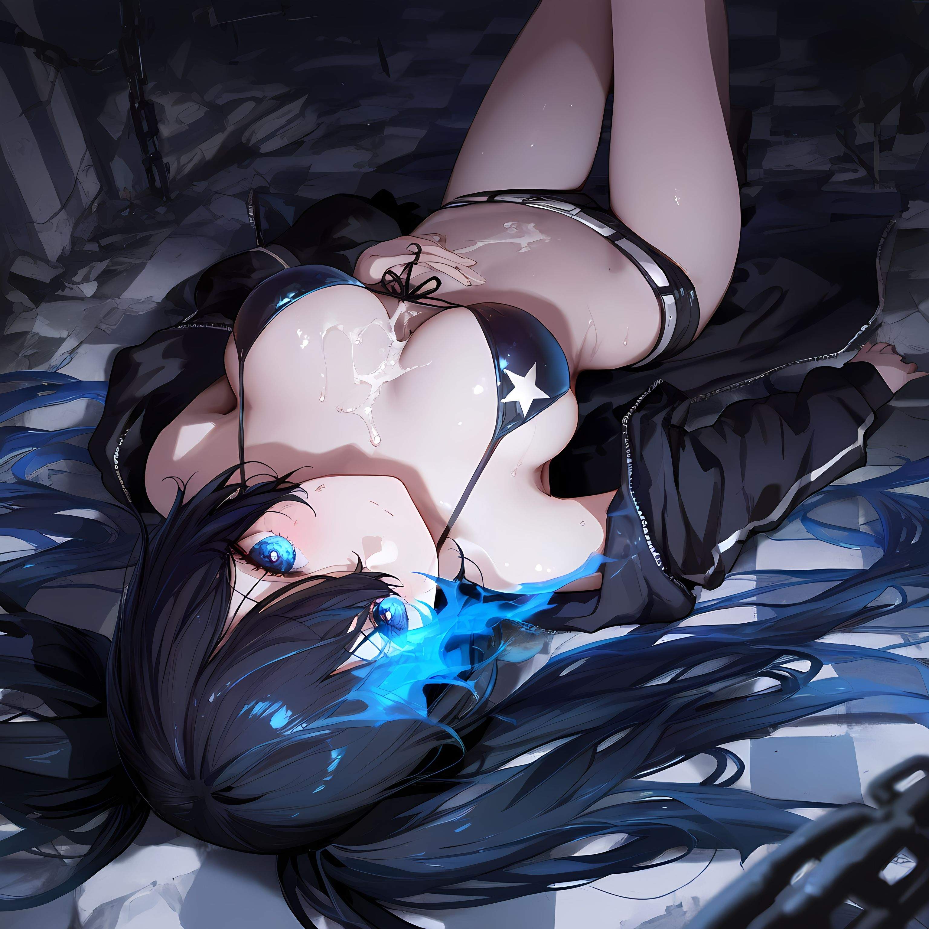 AI生成アニメ少女 - [2D] 黑岩射手：オリジナルアニメ黒髪青眼の戦闘少女 武器失控の青い魅惑 戦闘少女の狂った射撃 263P