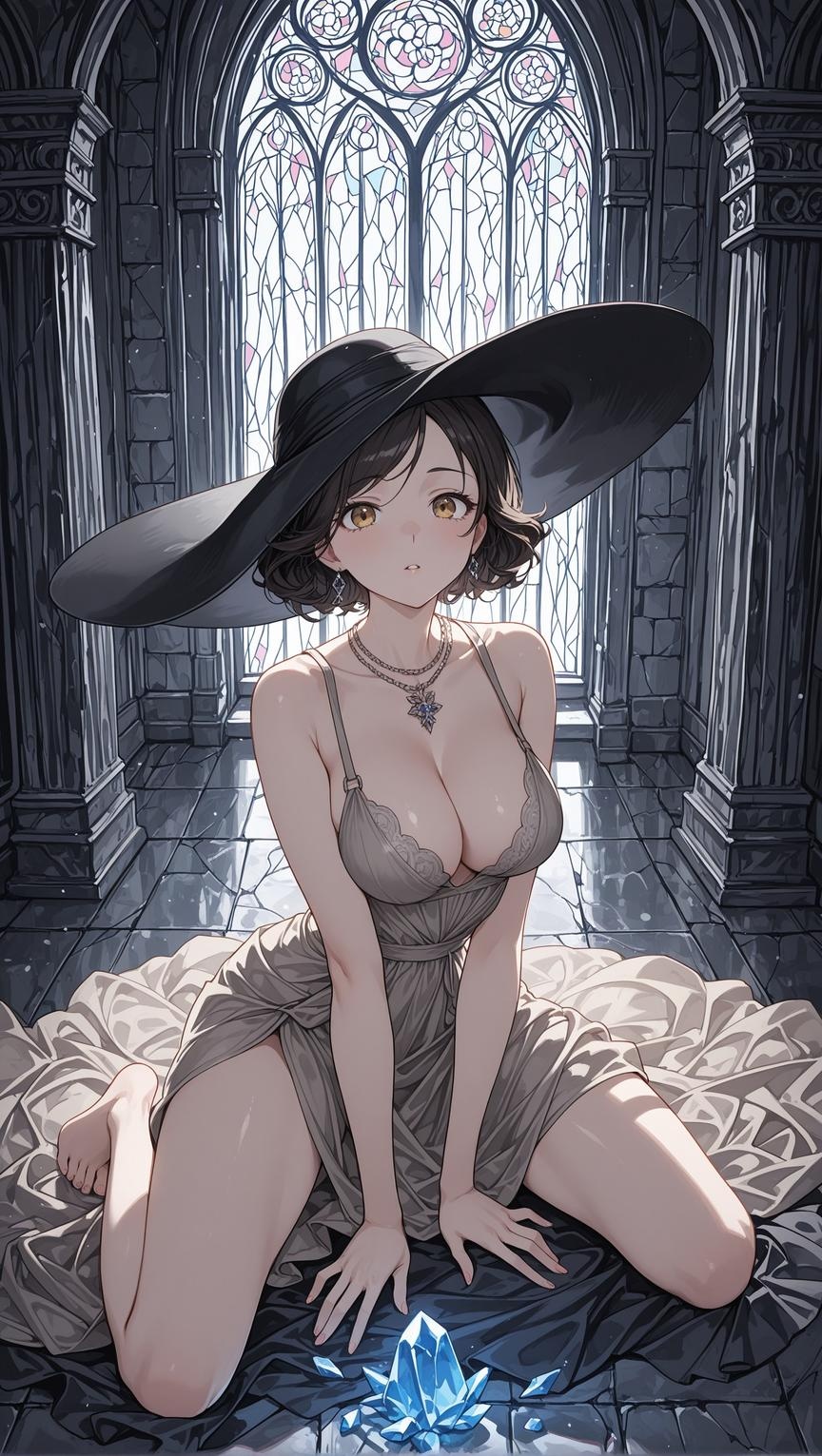 Cô Gái Anime Tạo Ra Bằng AI - [3D] 阿尔茜娜·德米特雷斯库: Sinh Hóa Nguy Cơ 8 - Nữ Quý Tộc Ma Cà Rồng Tóc Đen, Cám Dỗ Sa Ngã Tại Yến Tiệc Lâu Đài Dưới Ánh Trăng, 52P