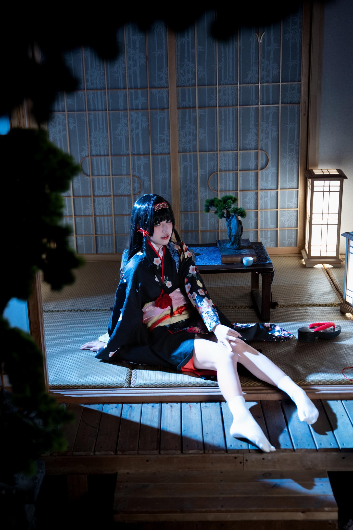 costume hóa trang] 清水凪 - [thực tế] cos 莲华: mèo cô nàng tai thú tóc trắng, ngực khủng, tất đen, ướt át, xuyên thấu 62P