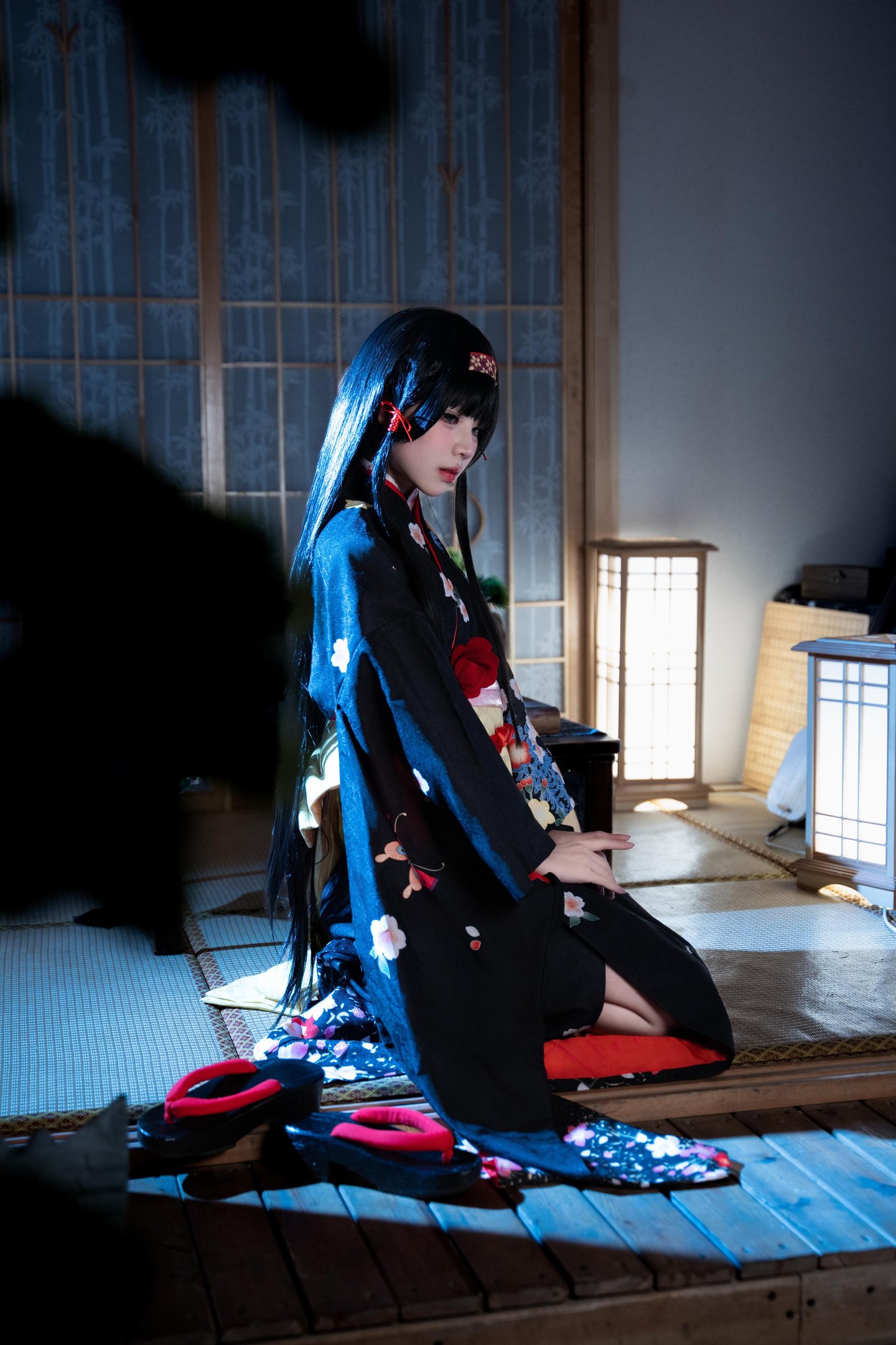 costume play] 清水凪 - [リアル] コスプレ 蓮華：白髪獣耳猫娘お姉さん 巨乳黒スト開脚濡れ透視 62P