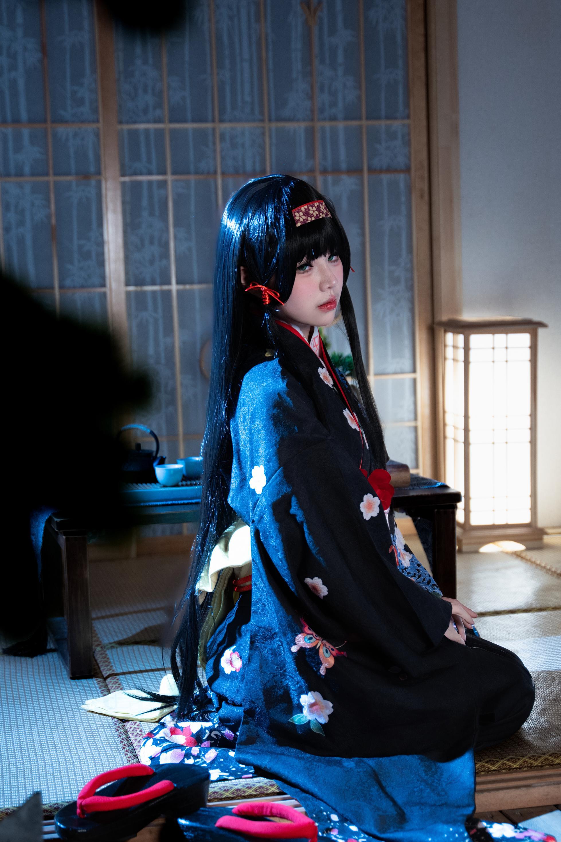 costume play] 清水凪 - [リアル] コスプレ 蓮華：白髪獣耳猫娘お姉さん 巨乳黒スト開脚濡れ透視 62P