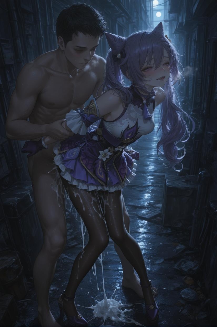 AI生成アニメ少女 - [2D] 刻晴Keqing：原神紫髪巨乳多キャラ 学生看護師メイドウサギ体操服皮衣透明裸エプロン 旗袍開脚誘惑 152P